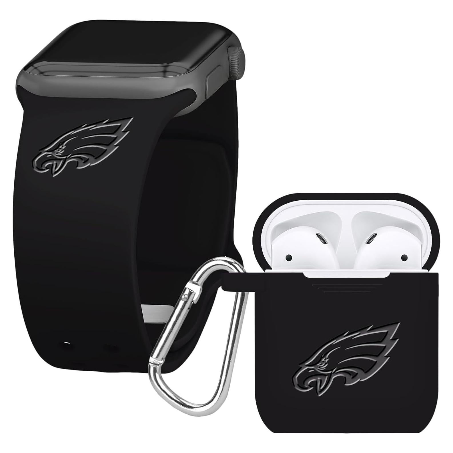 Combo Silicona Game Time Philadelphia Eagles para Apple Watch 38/40mm