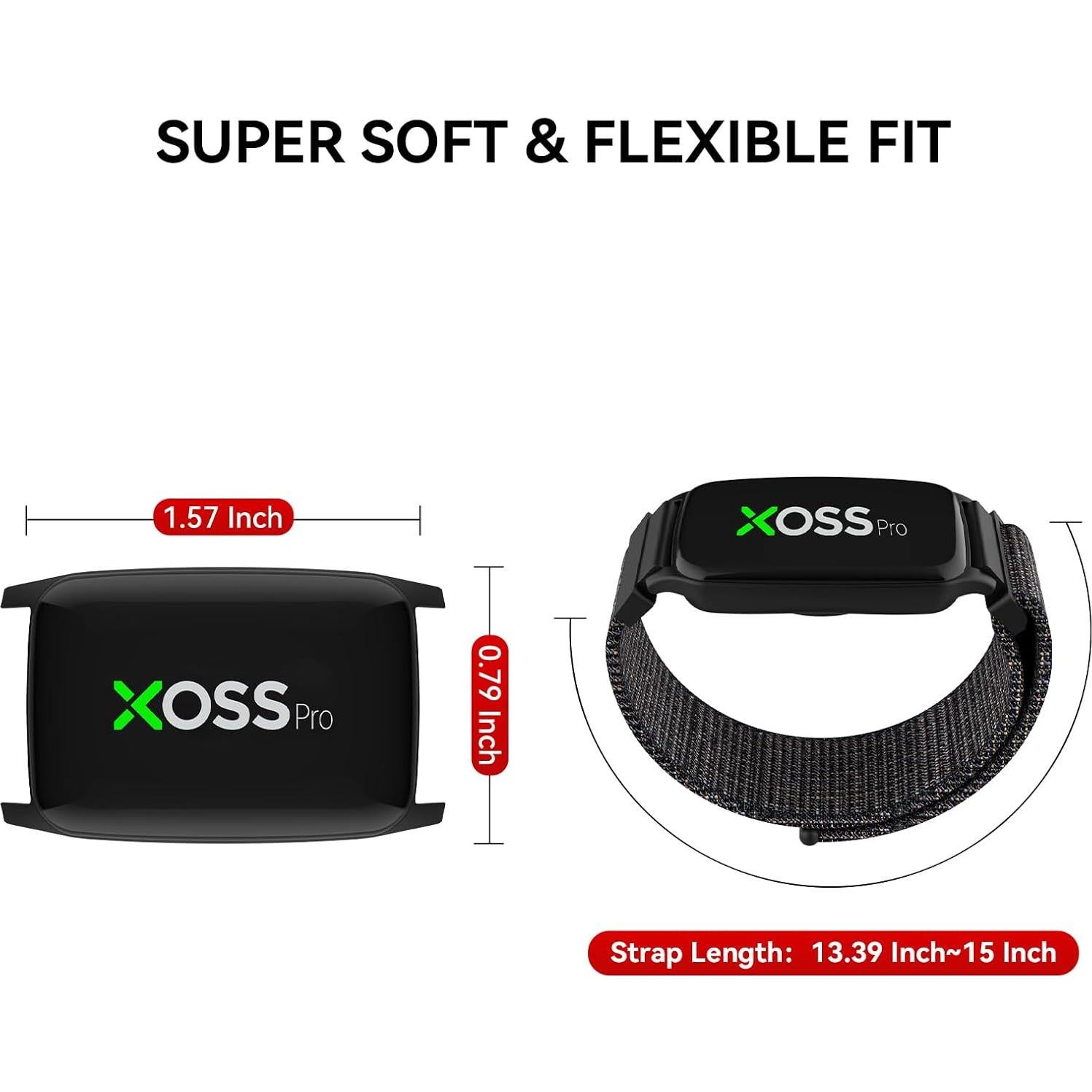 Monitoreo de Frecuencia Cardíaca XOSS BBP Bluetooth 5.0