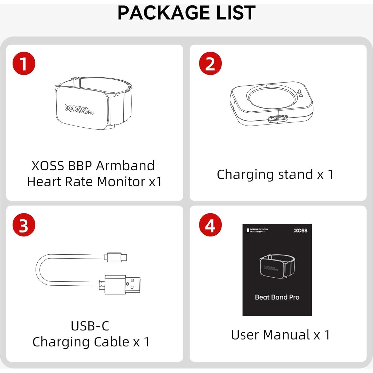 Monitoreo de Frecuencia Cardíaca XOSS BBP Bluetooth 5.0