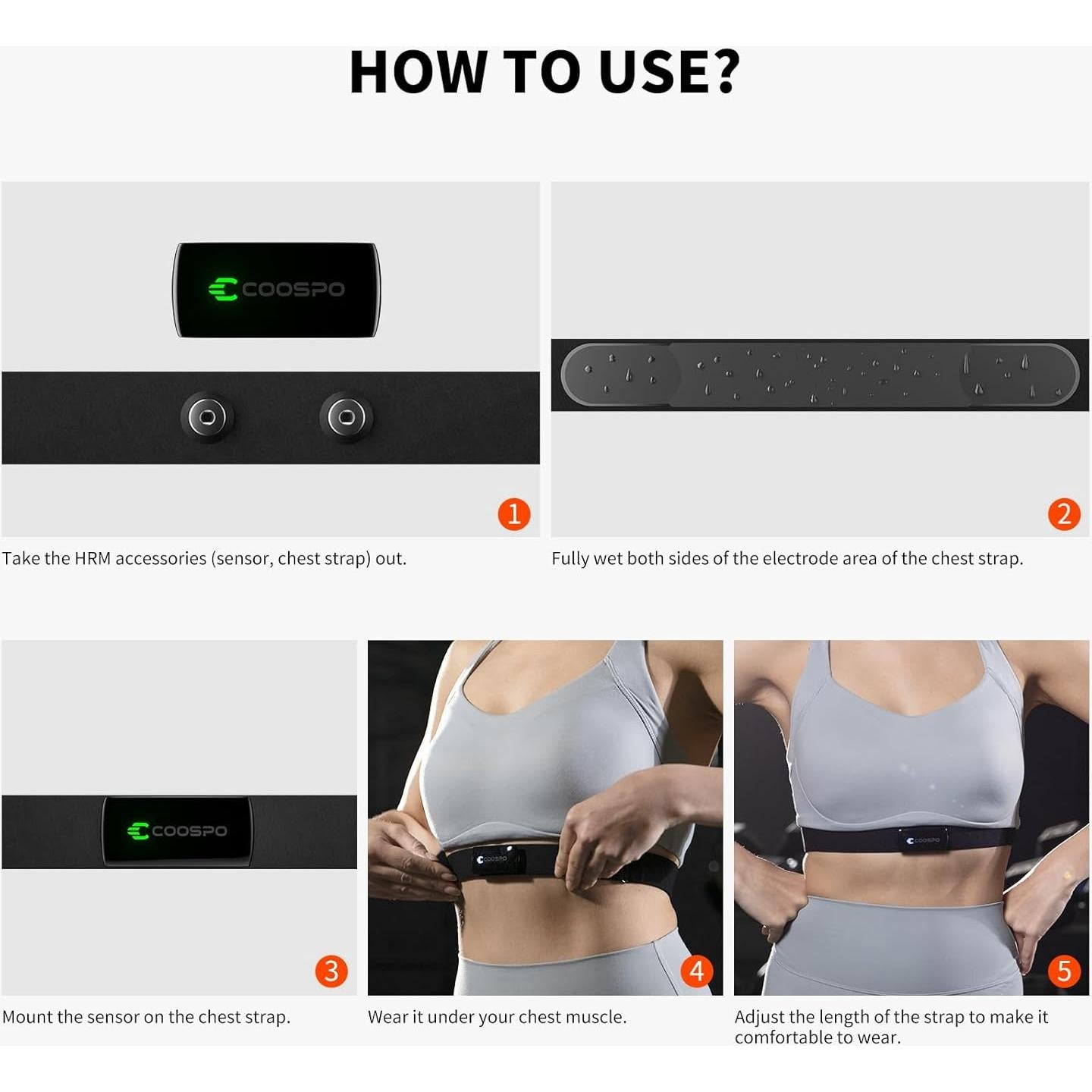 Monitor de Frecuencia Cardíaca COOSPO H9Z Bluetooth IP67
