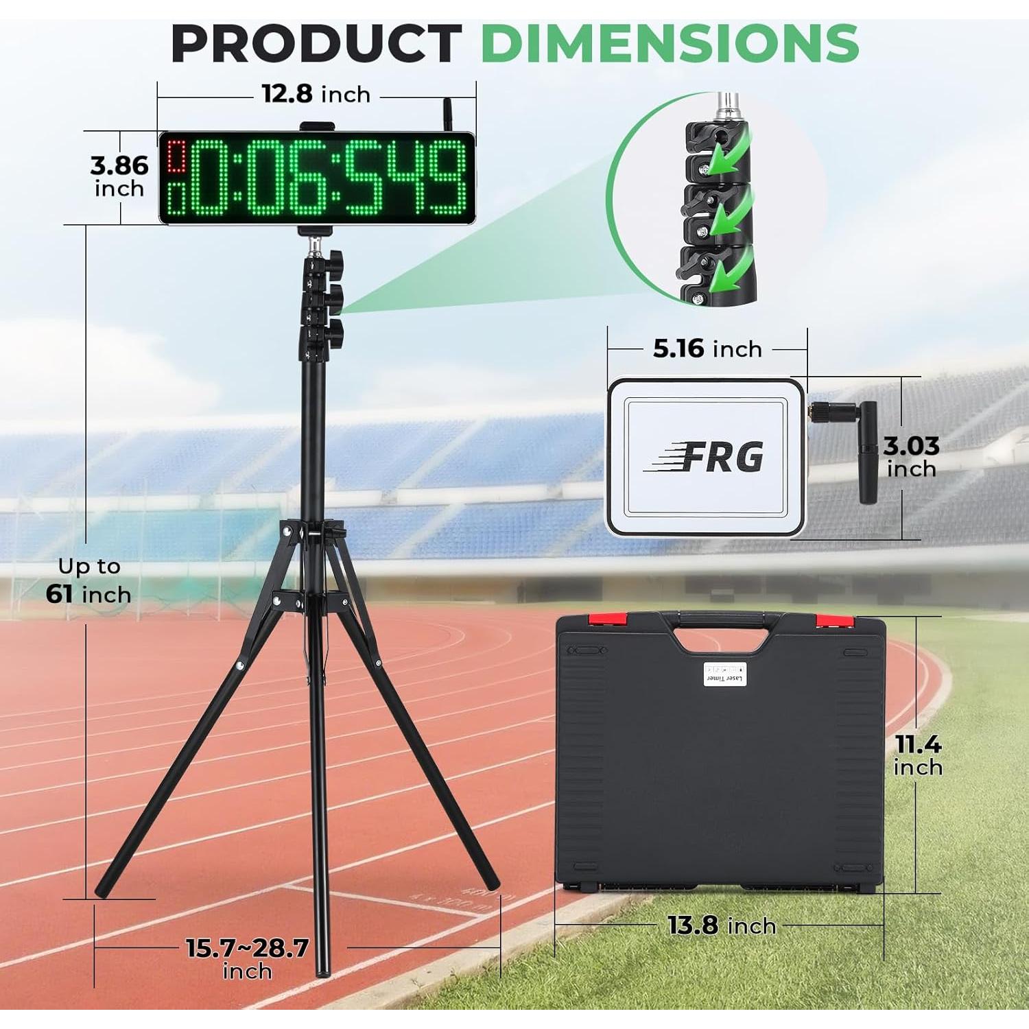 Temporizador Láser Inalámbrico Flyrivergo con Trípode Ajustable