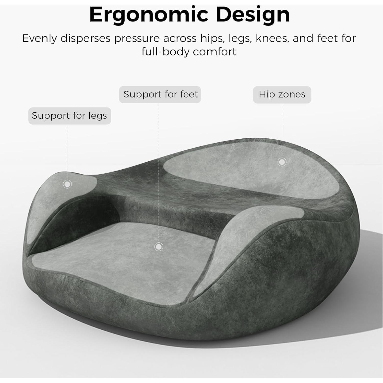 Cojín de Meditación UTJZIB Pro - Espuma con Memoria, 55.88x16.76cm