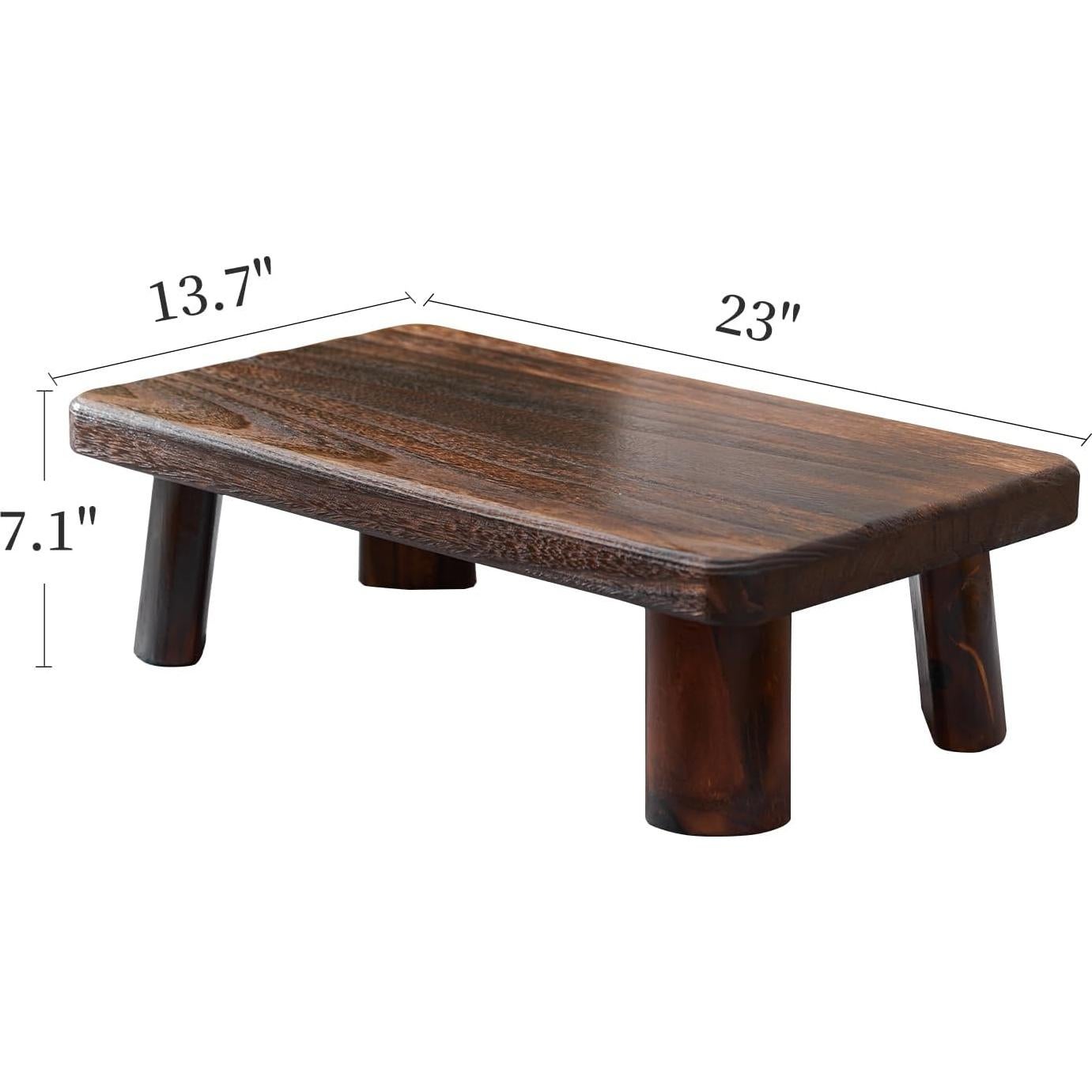Mesa Baja de Estilo Japonés GZQWDC - Taburete Multifuncional 35x60cm