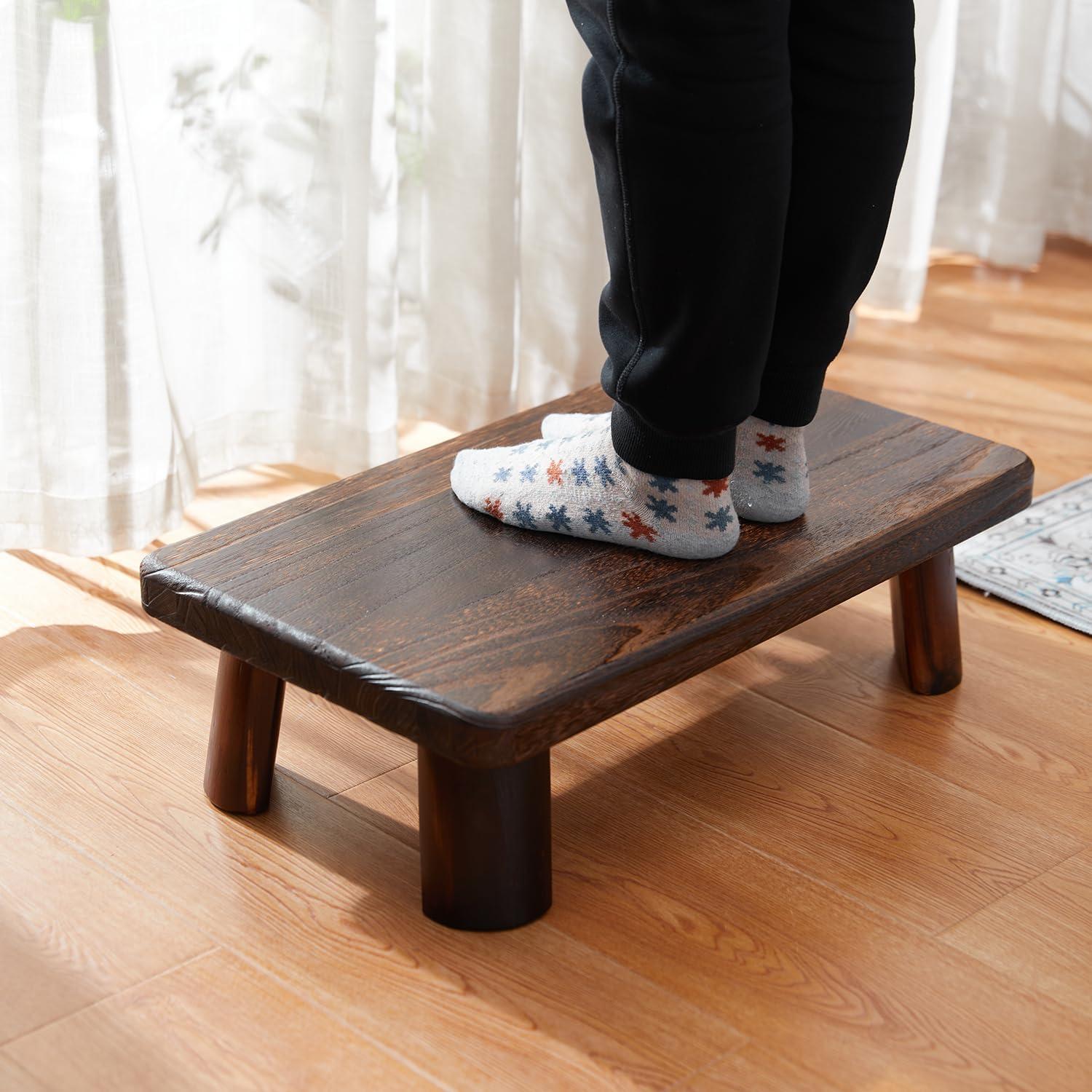 Mesa Baja de Estilo Japonés GZQWDC - Taburete Multifuncional 35x60cm