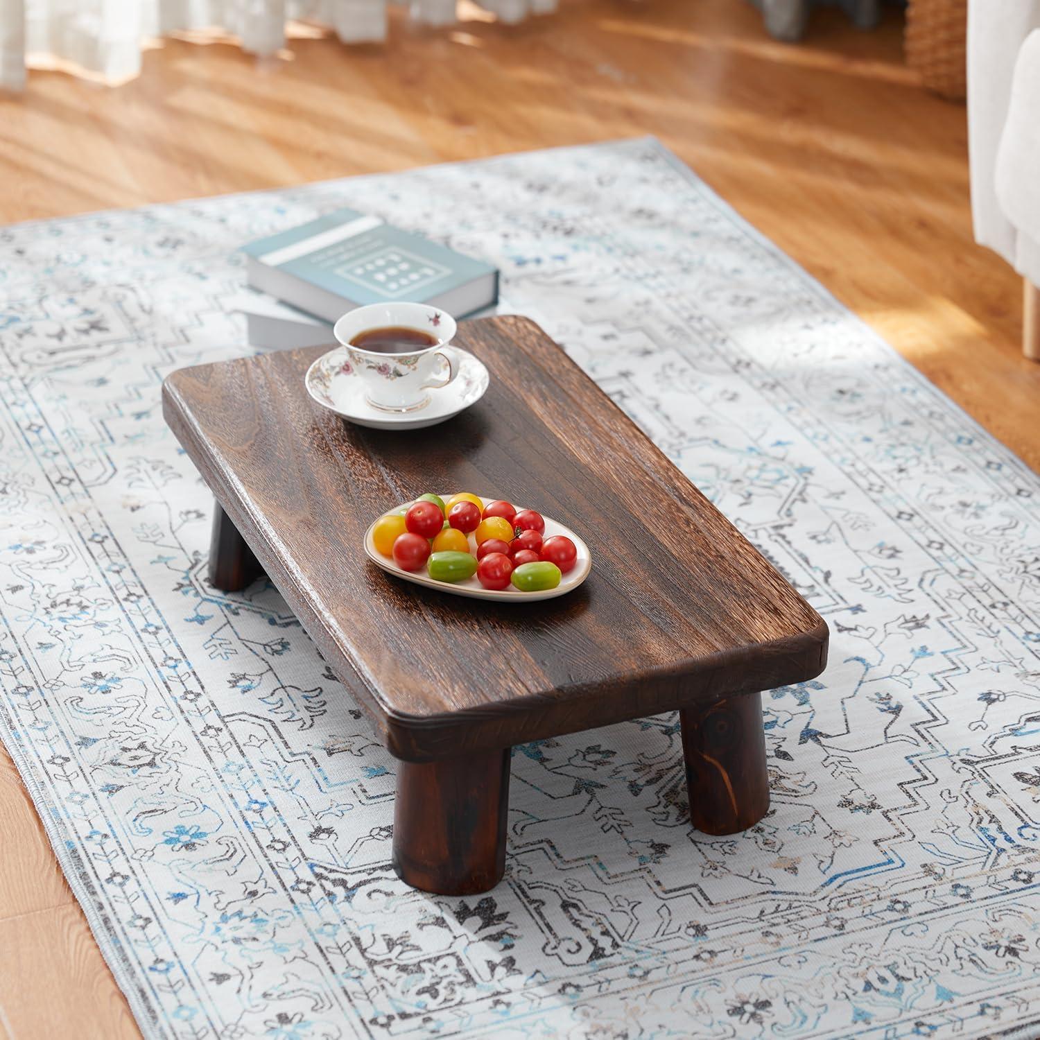 Mesa Baja de Estilo Japonés GZQWDC - Taburete Multifuncional 35x60cm