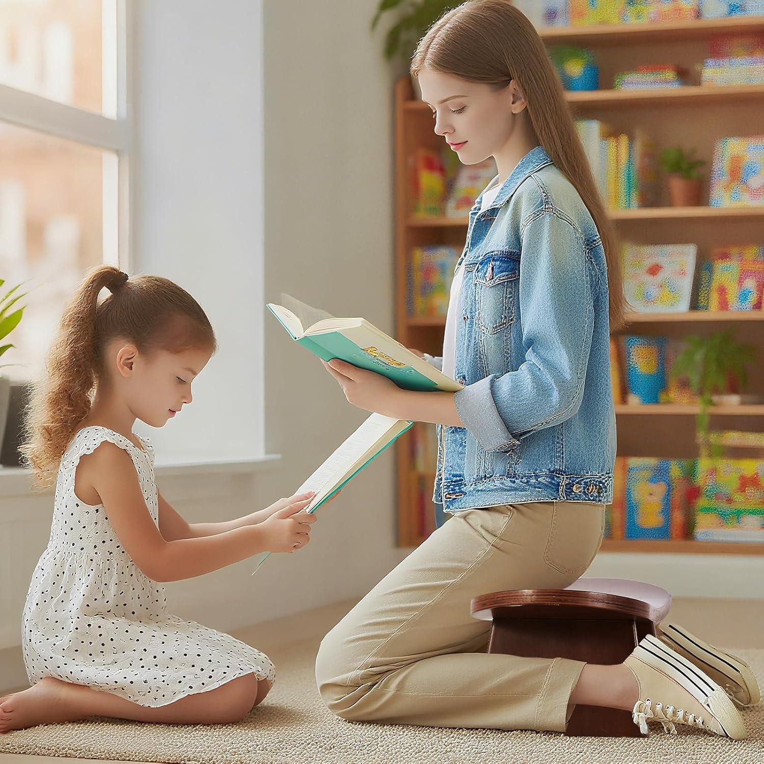 Banco de Meditación Ecoaterui de Madera Ergonómico 21x42 cm