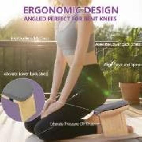 Banco de Meditación Plegable SuperRC de Bambú 12.7x33cm