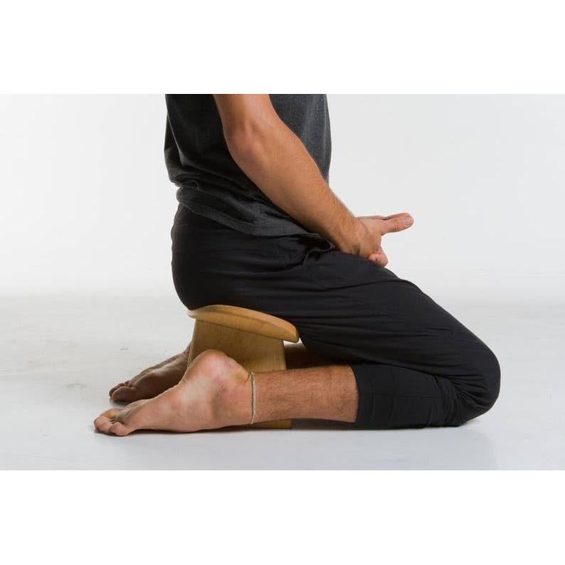 Banco de Meditación Dyale - Madera Hecho a Mano - 18 cm