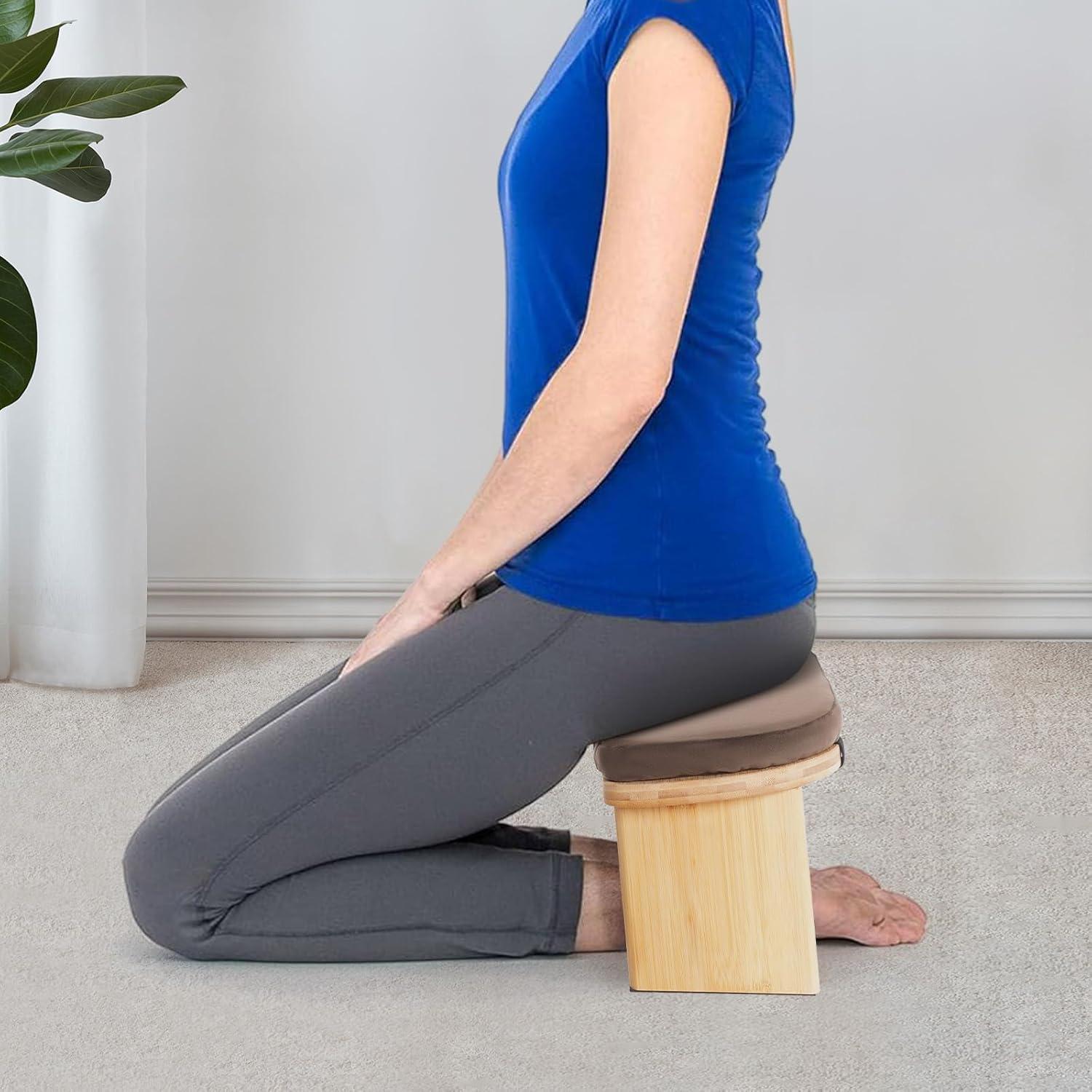 Banco de Meditación Plegable PerCbynne de Bambú 180 kg