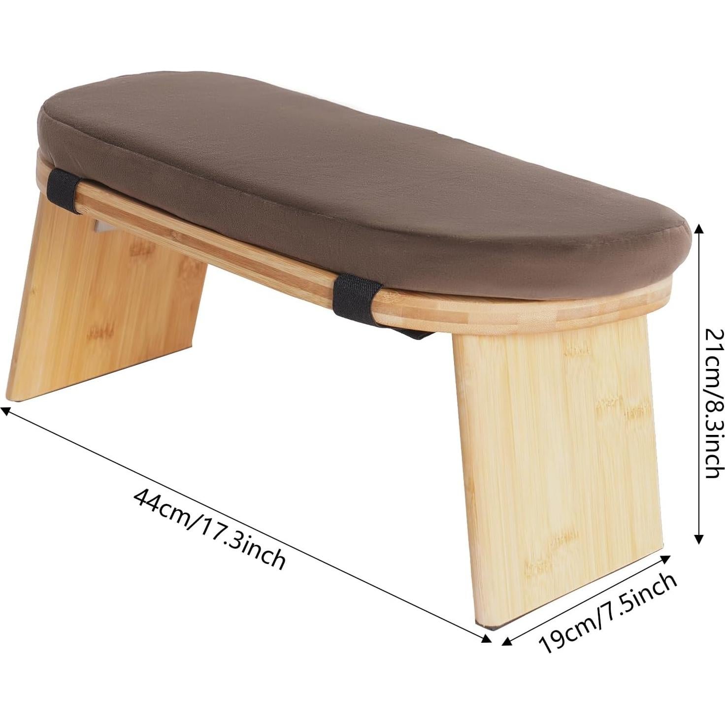 Banco de Meditación Plegable PerCbynne de Bambú 180 kg