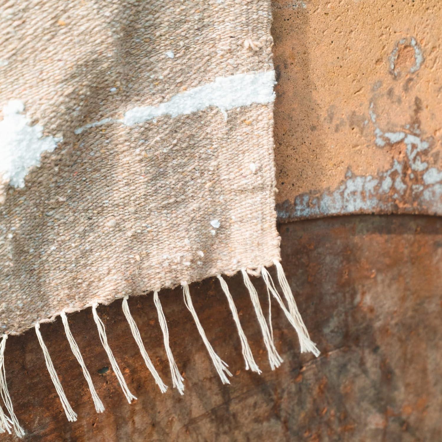 Manta Mexicana Tejida a Mano WP West Path Fases Lunares 203x127cm