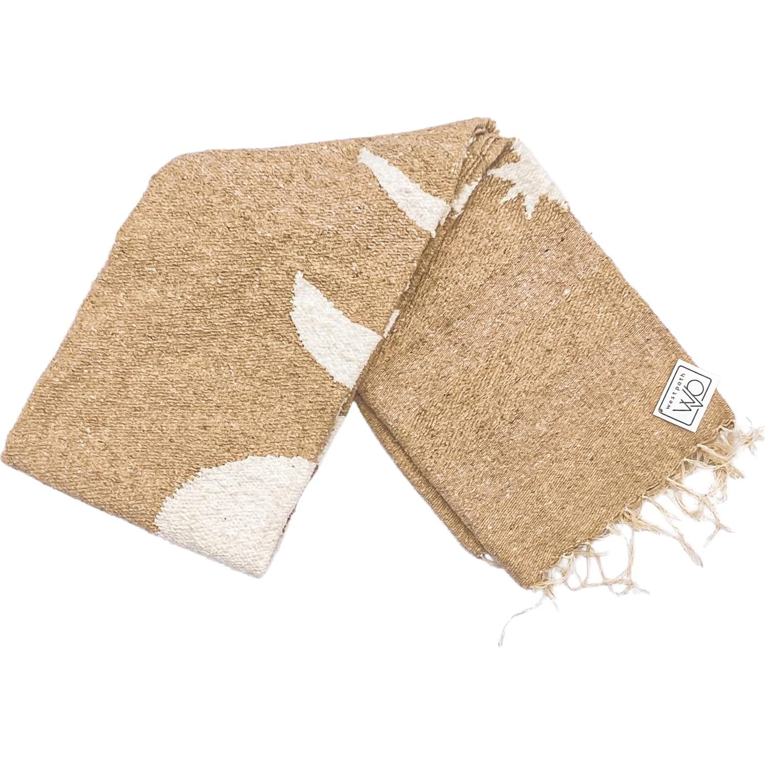 Manta Mexicana Tejida a Mano WP West Path Fases Lunares 203x127cm