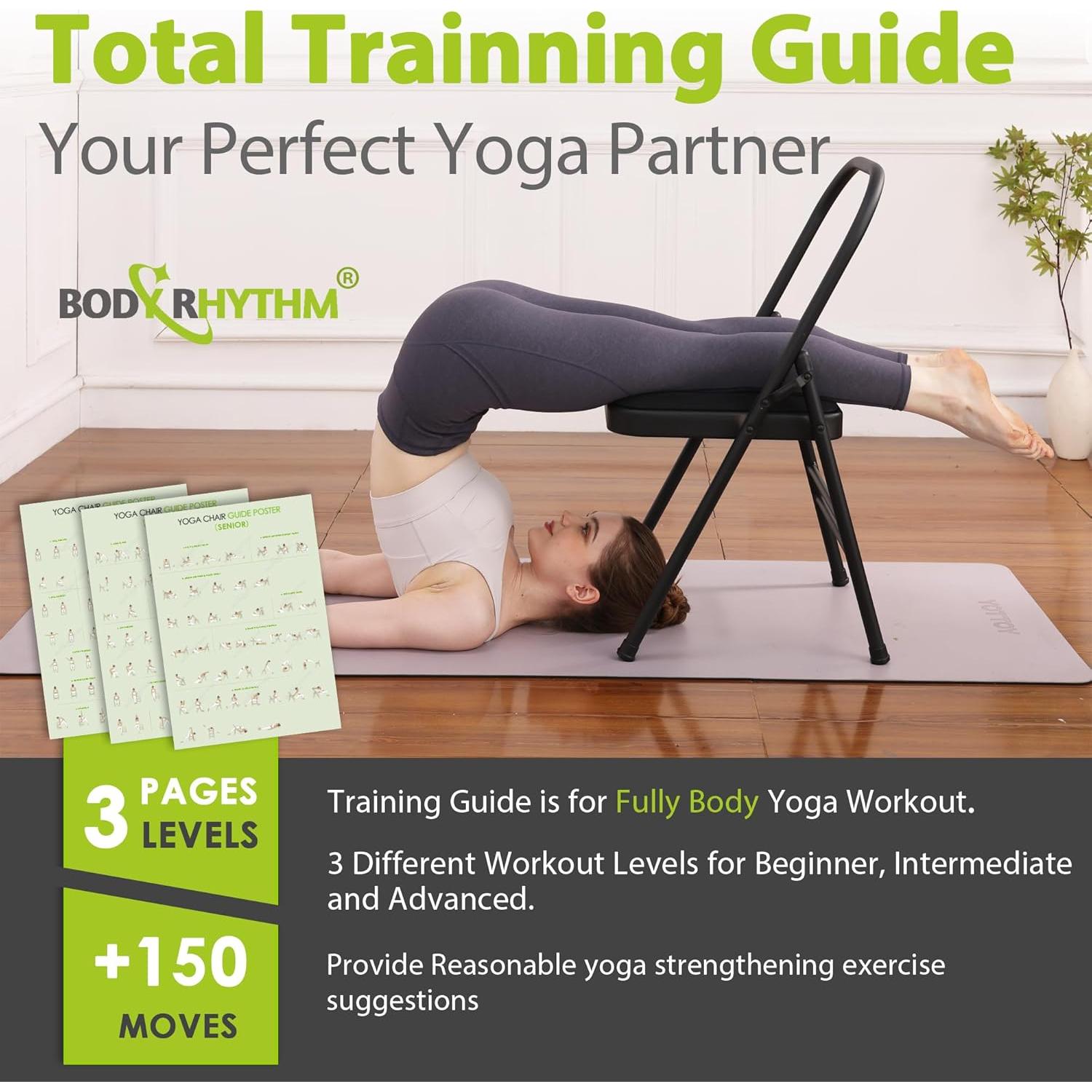 Silla Auxiliar de Yoga Body Rhythm YYBRYAC con Soporte Lumbar