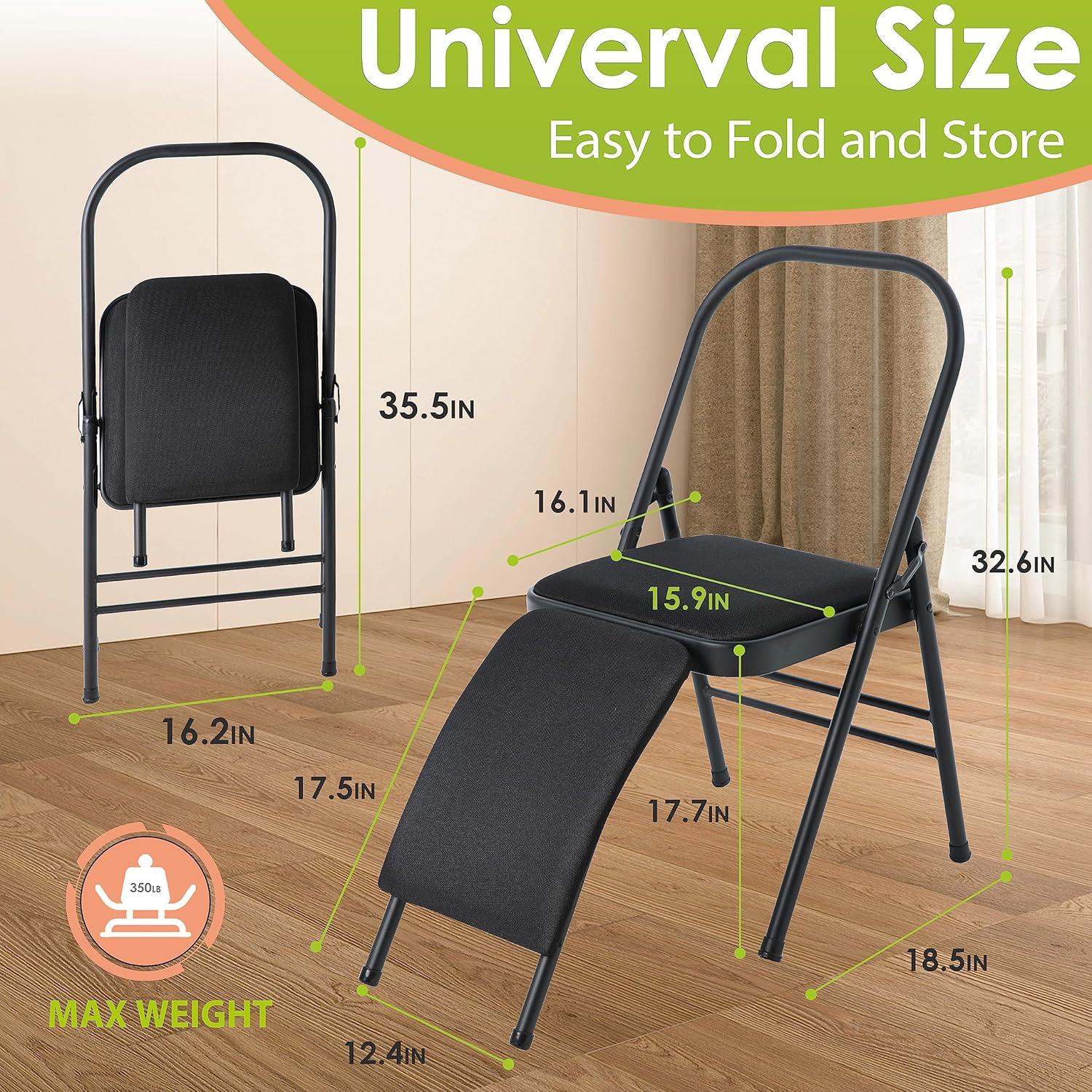 Silla Auxiliar de Yoga Body Rhythm YYBRYAC con Soporte Lumbar