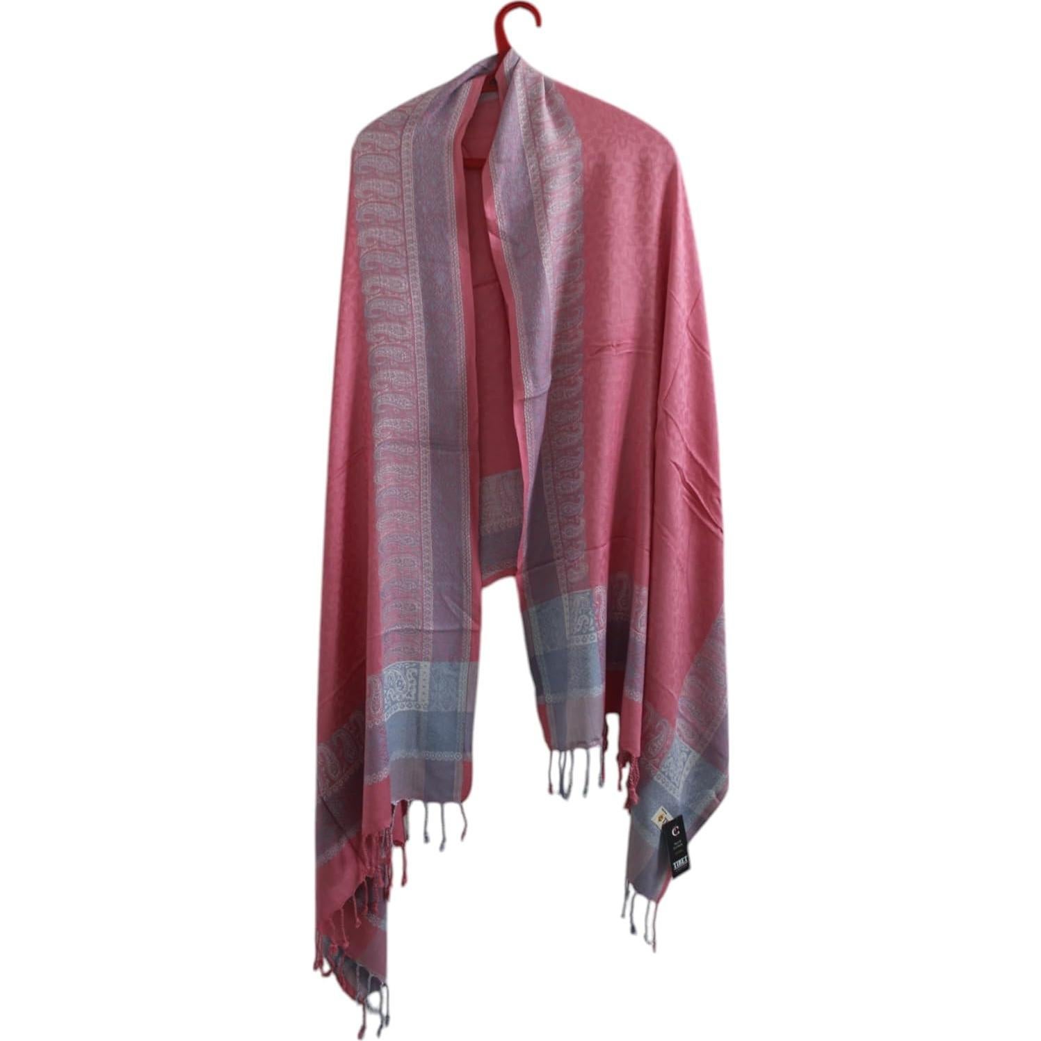 Chal de Meditación de Lana Pura Handmade Oversized 76x203 cm