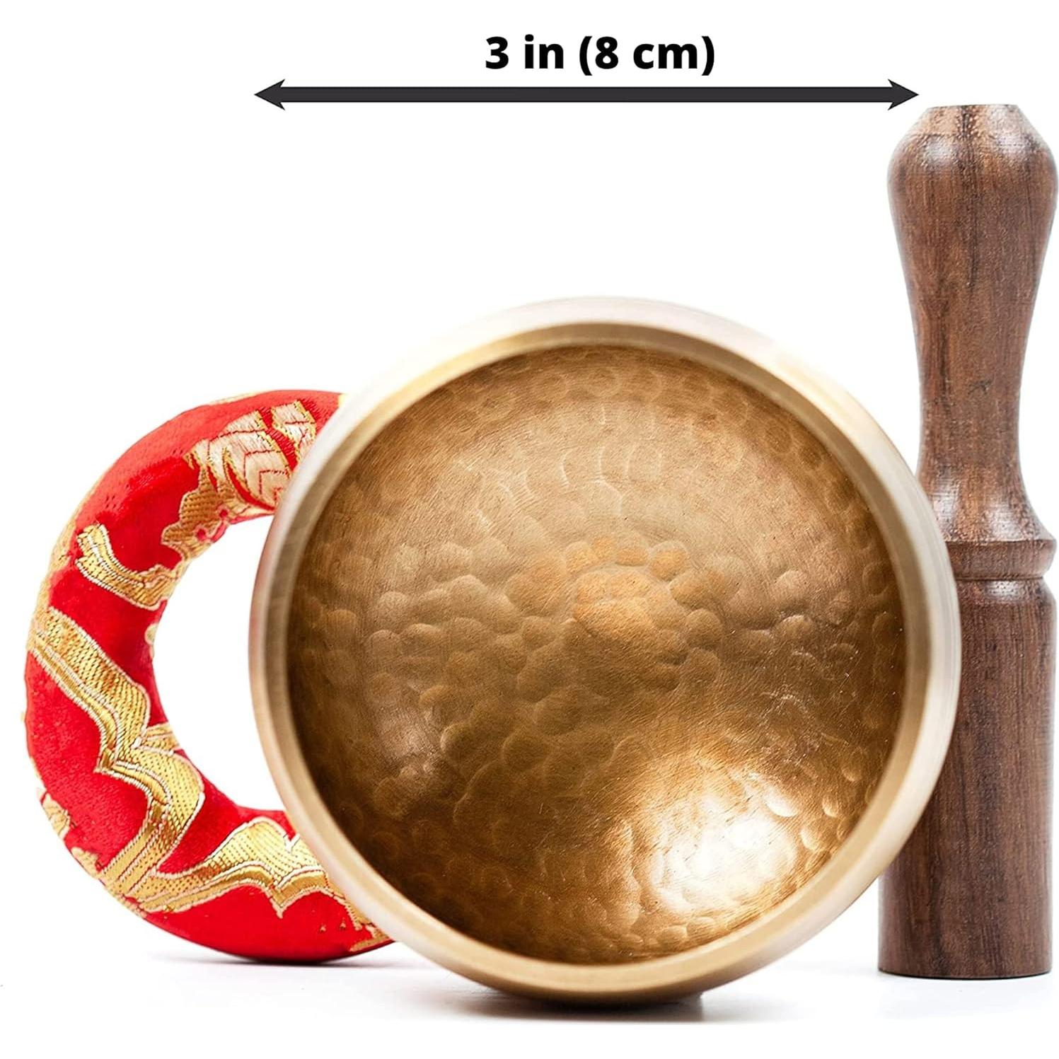 Juego de Cuencos Cantores Tibetanos Himalayan Bazaar 7.62 cm Dorado