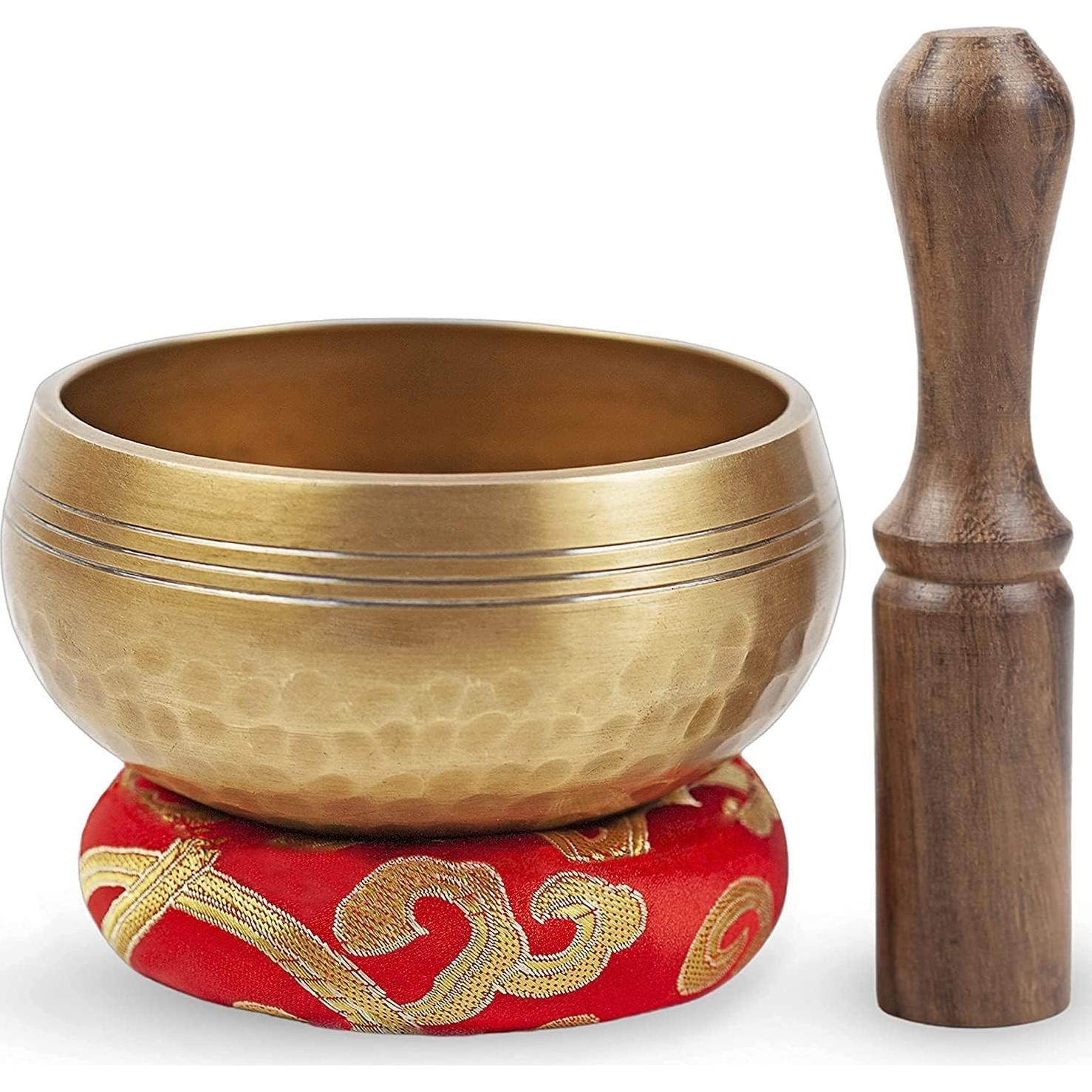 Juego de Cuencos Cantores Tibetanos Himalayan Bazaar 7.62 cm Dorado