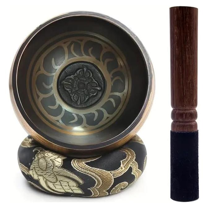 Cuenco Tibetano de Meditación DomeStar 8 cm Hecho a Mano