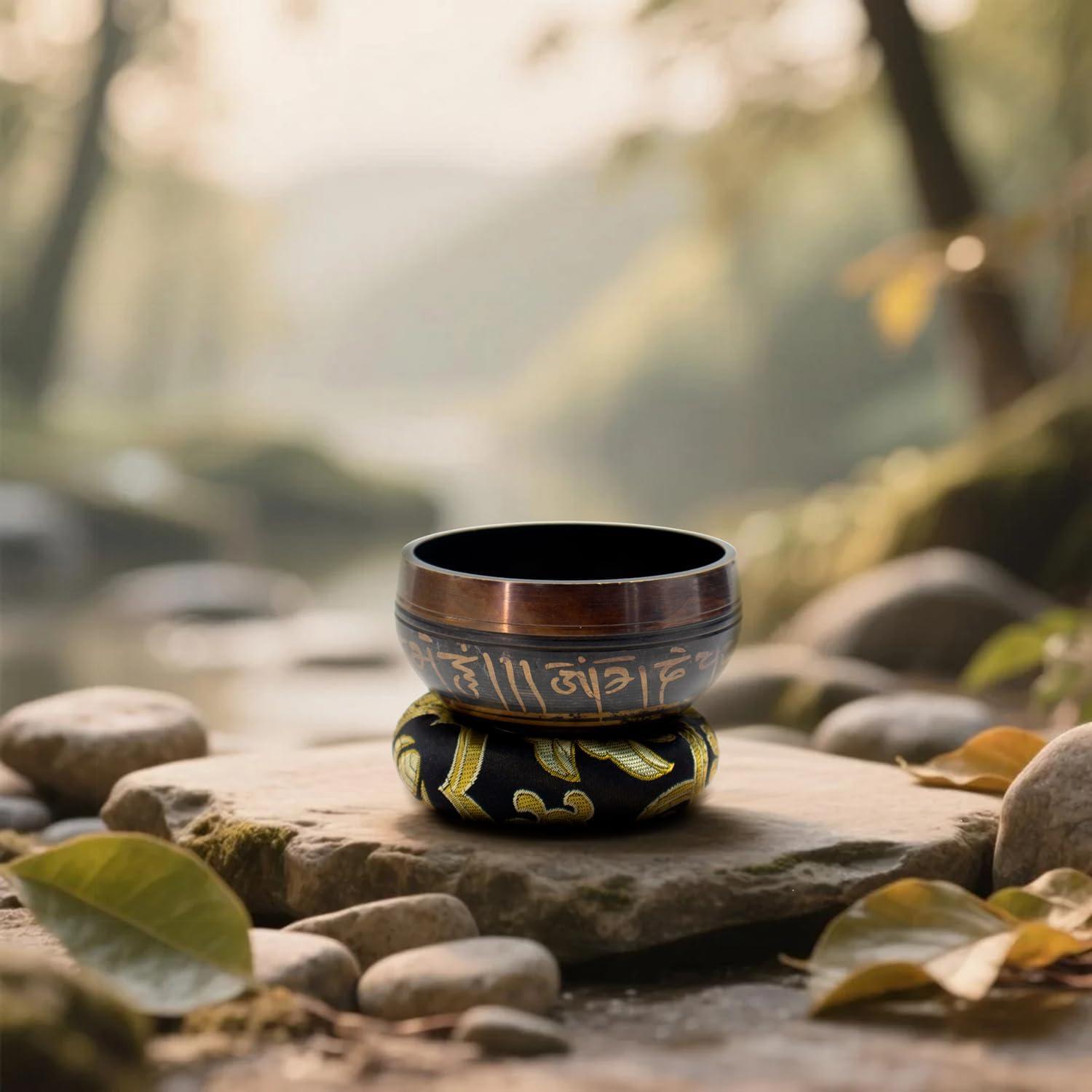 Cuenco Tibetano de Meditación DomeStar 8 cm Hecho a Mano