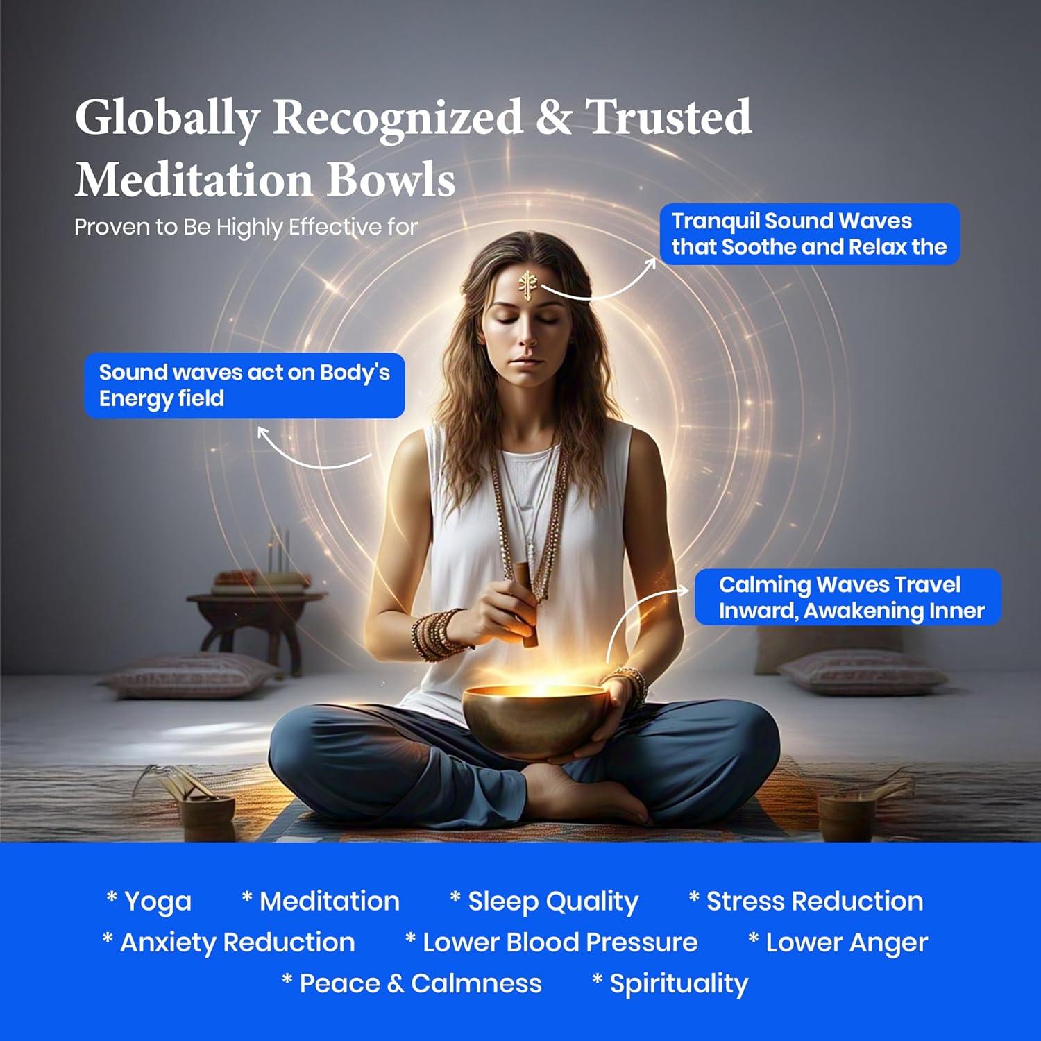 Conjunto Cuencos Cantores Tibetanos Wonders - Hecho a Mano 332g