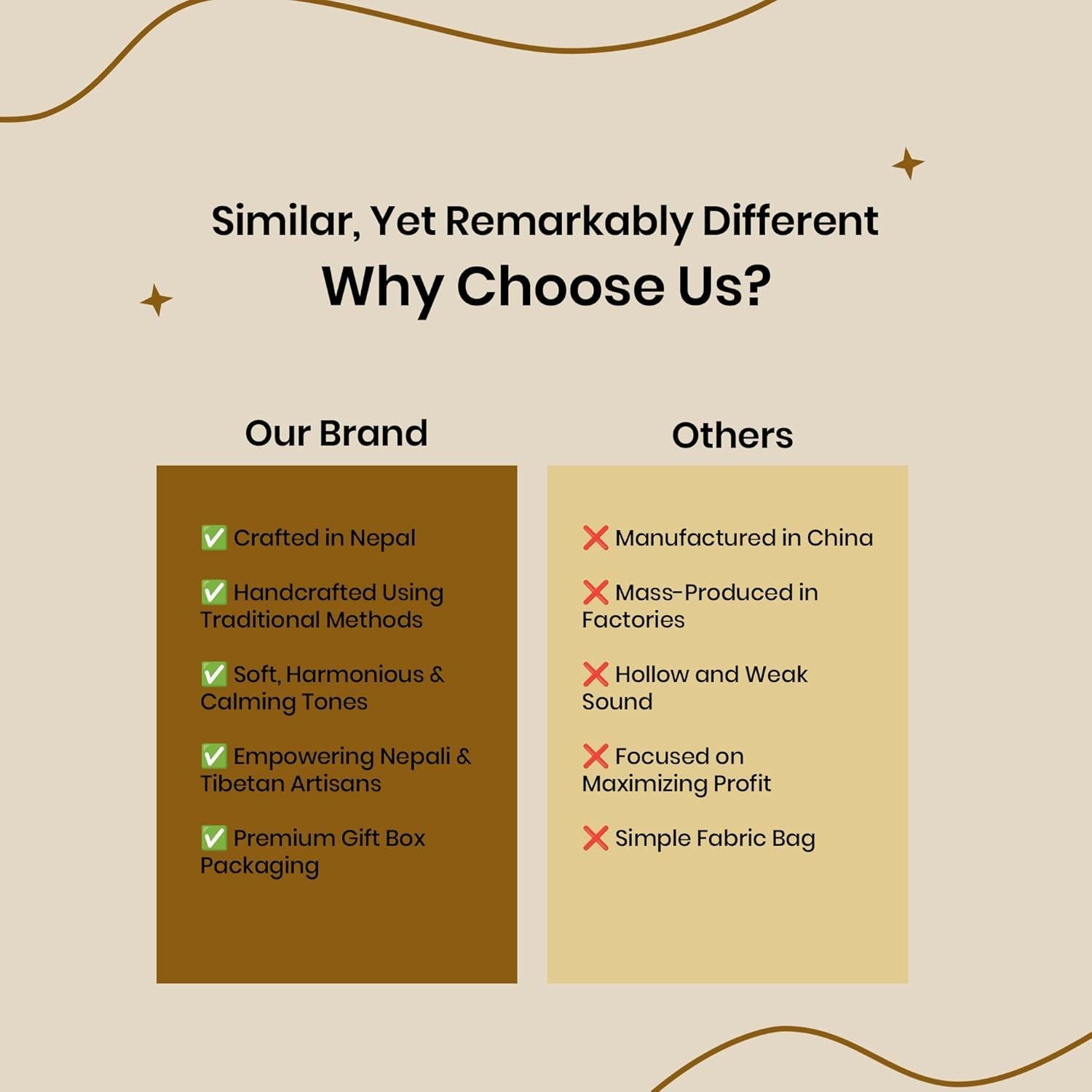 Conjunto Cuencos Cantores Tibetanos Wonders - Hecho a Mano 332g