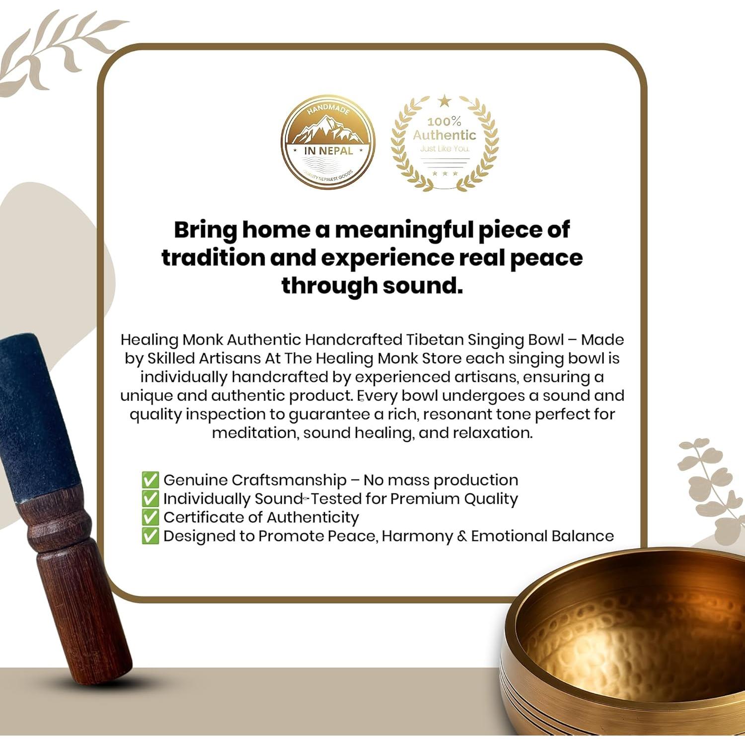 Conjunto Cuencos Cantores Tibetanos Wonders - Hecho a Mano 332g