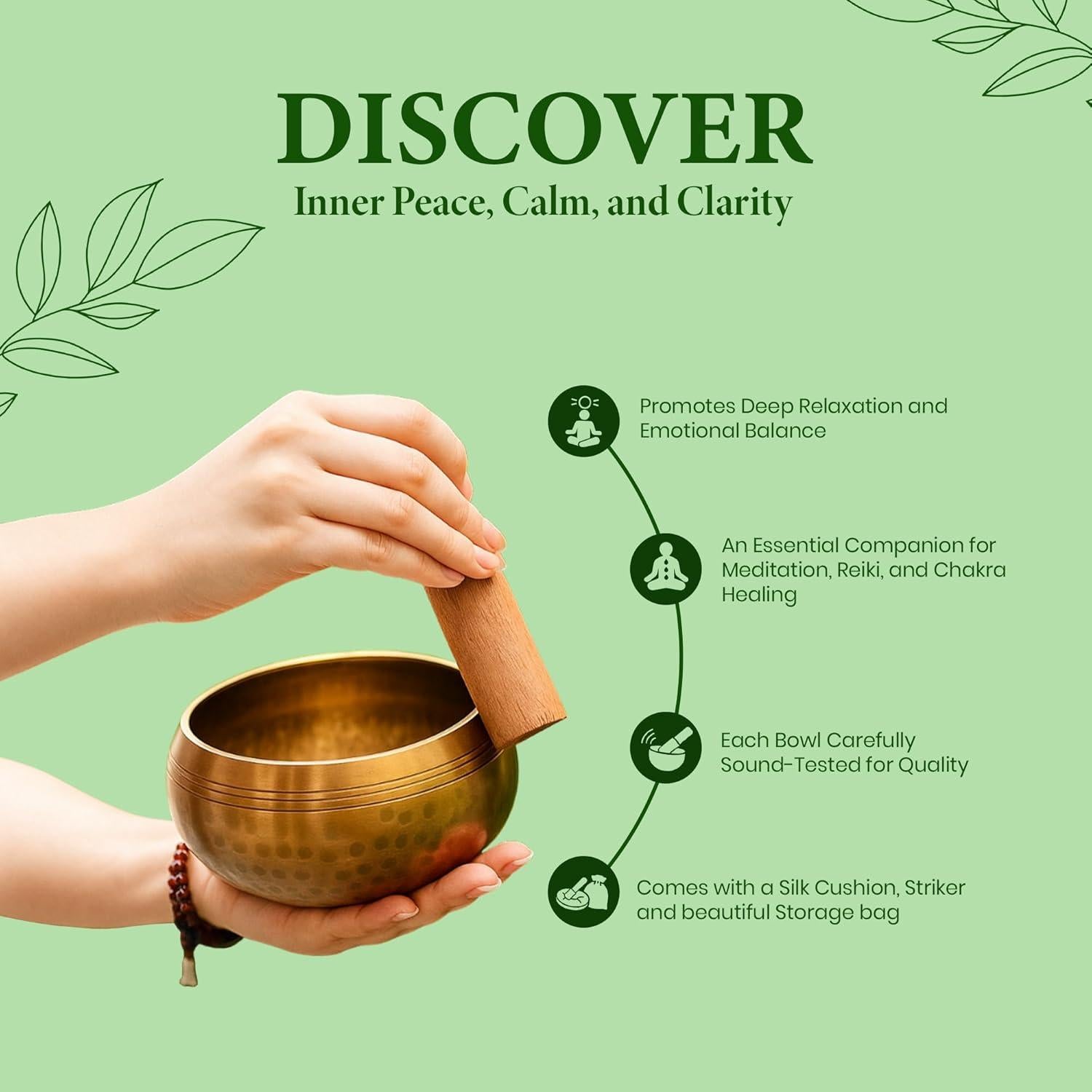 Conjunto Cuencos Cantores Tibetanos Wonders - Hecho a Mano 332g