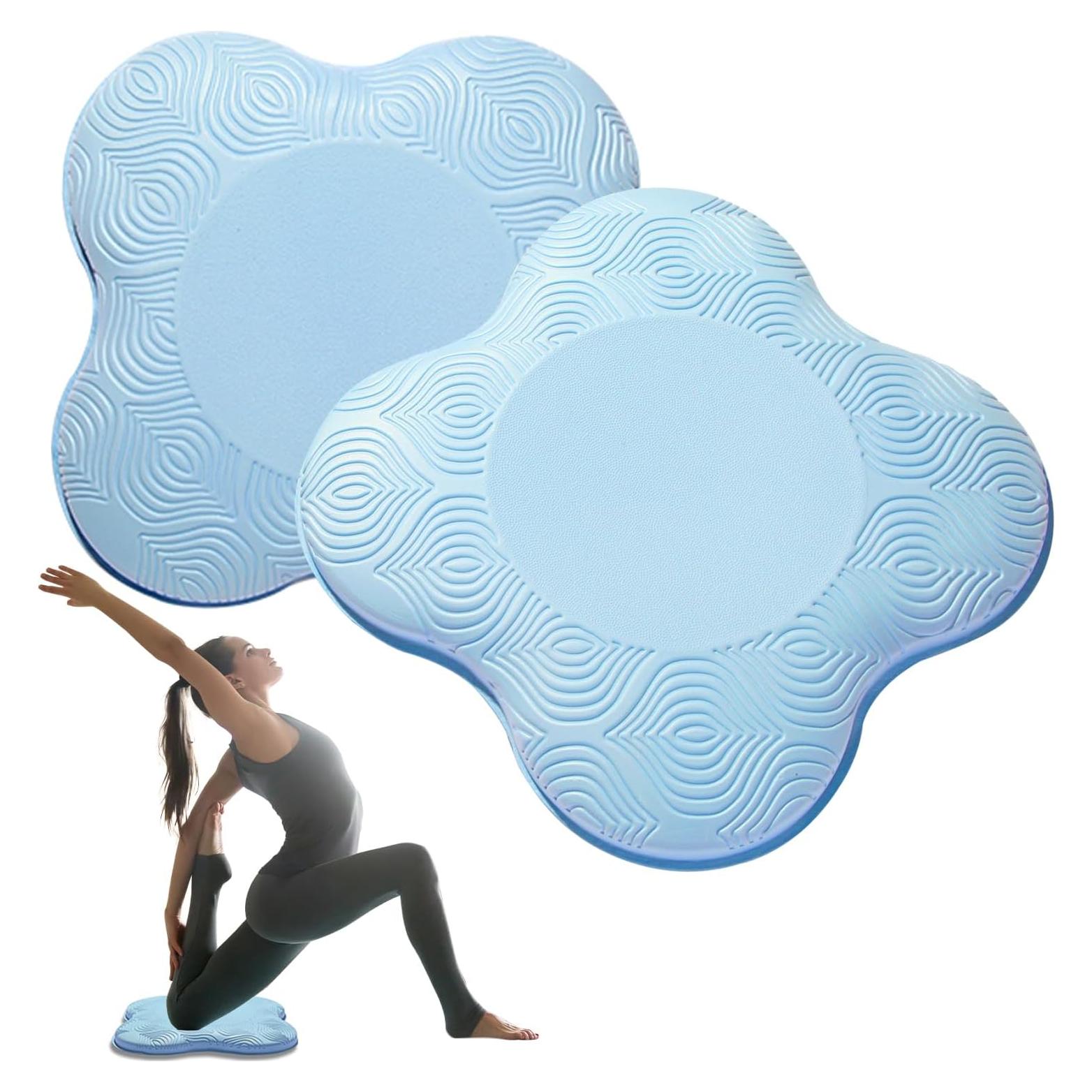 Juego de 2 Almohadillas de Rodillas Yoga MBHKRRS Antideslizantes