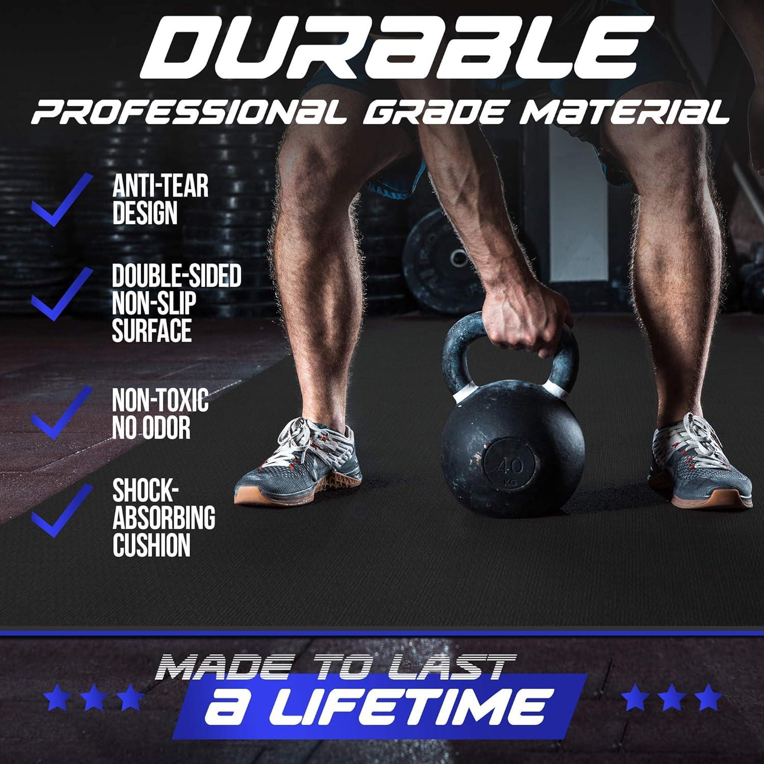 Alfombrilla de Ejercicio Sensu 2.13m x 1.52m x 8.5mm Antideslizante