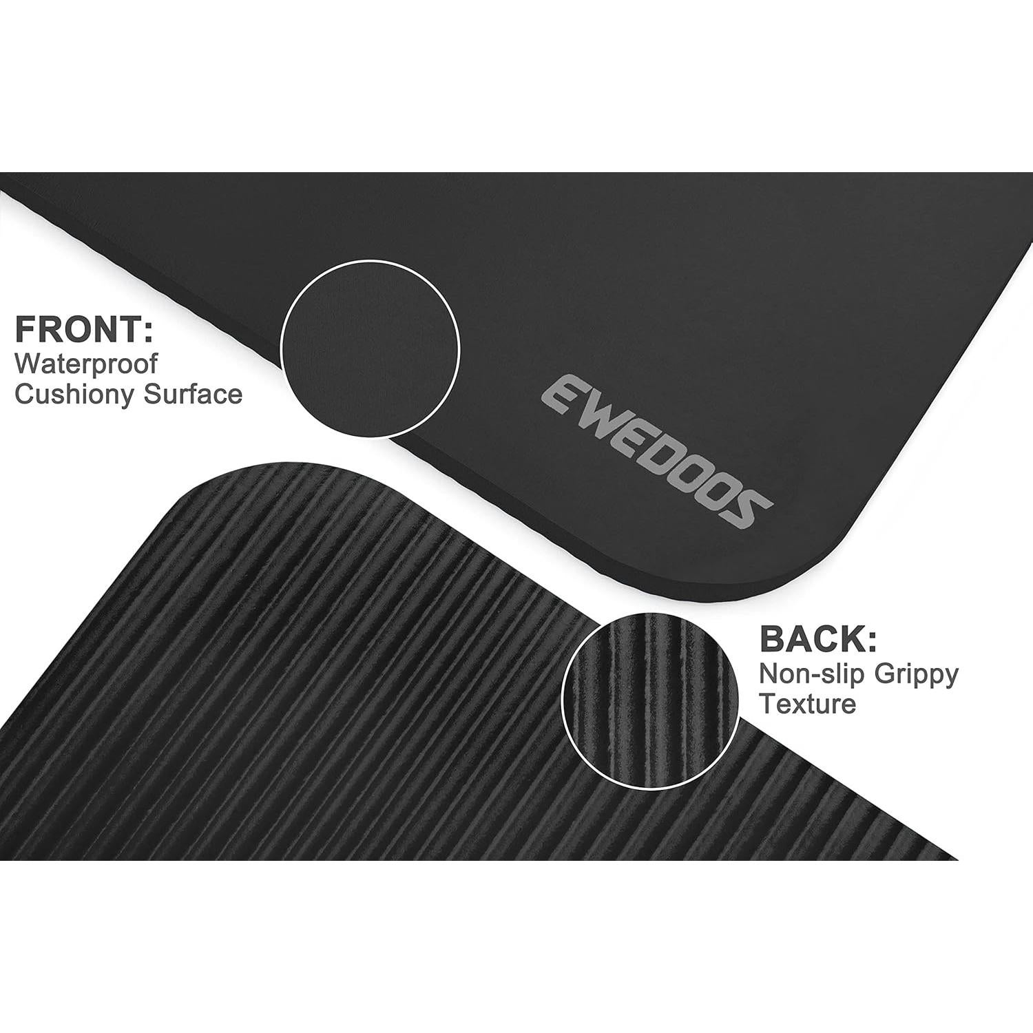 Almohadilla de Rodilla Ewedoos para Yoga Antideslizante 24x9cm