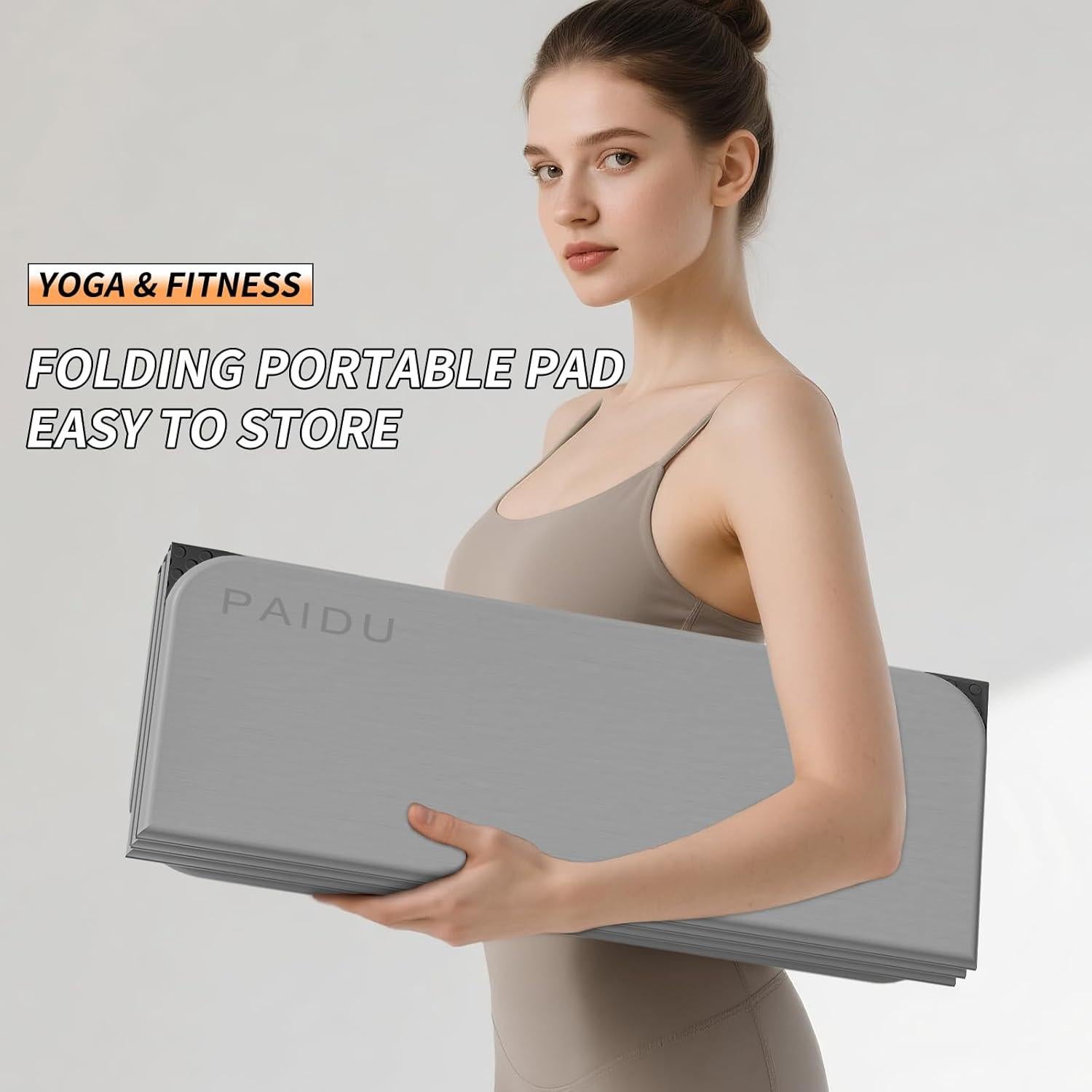 Colchoneta de Yoga Plegable PAIDU 189.9x66cm TPE Antideslizante