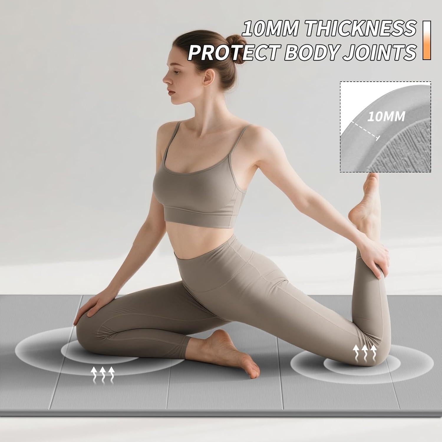 Colchoneta de Yoga Plegable PAIDU 189.9x66cm TPE Antideslizante