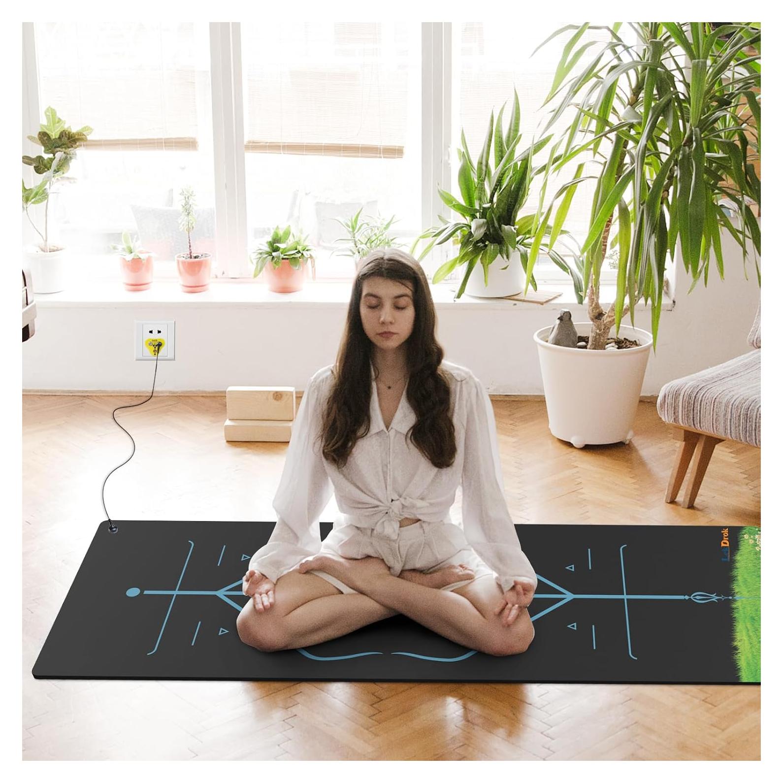 Alfombrilla de Yoga LekDrok Conexión a Tierra 182.88x60.96 cm