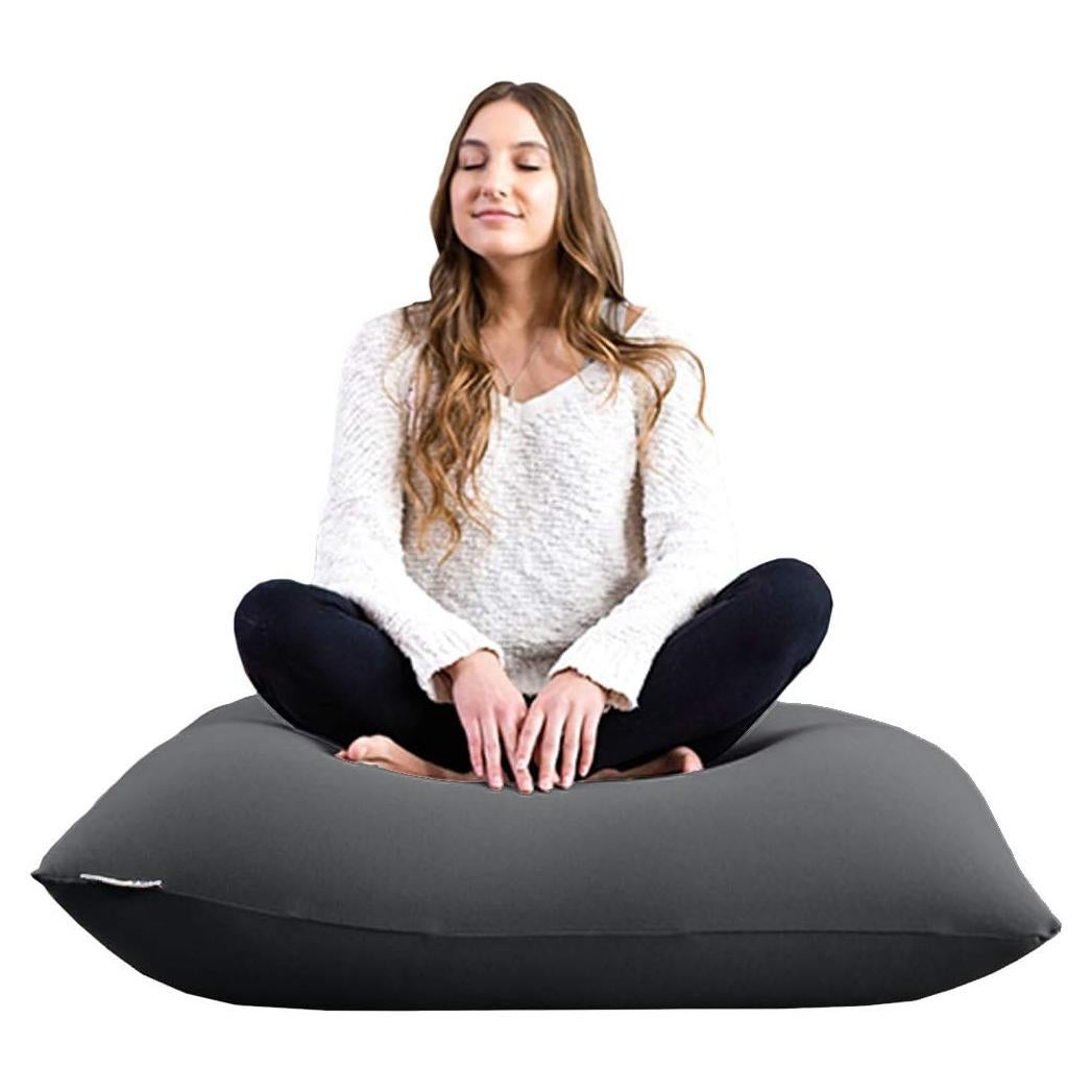 Yogibo Mini Puff Pequeño Gris Oscuro, 76.2x71.1x48.3 cm