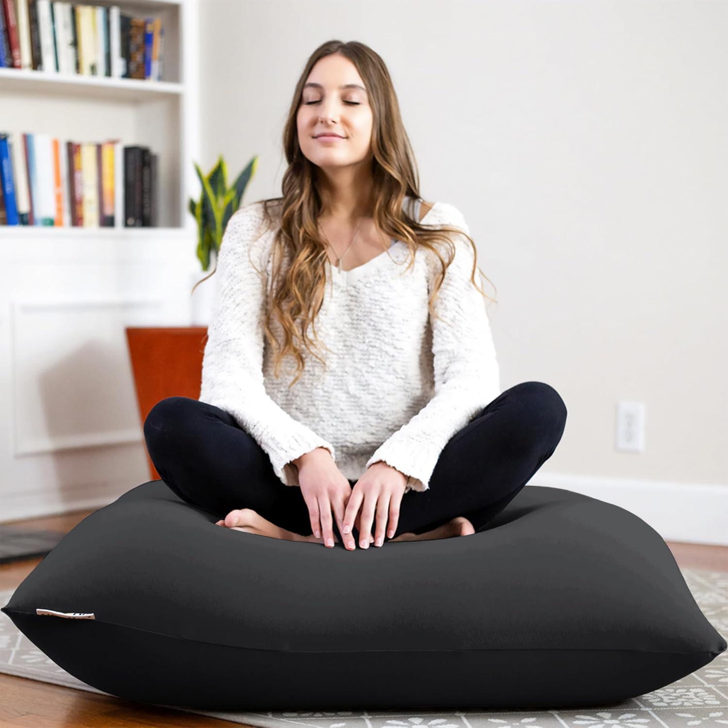 Yogibo Mini Puff Pequeño Gris Oscuro, 76.2x71.1x48.3 cm