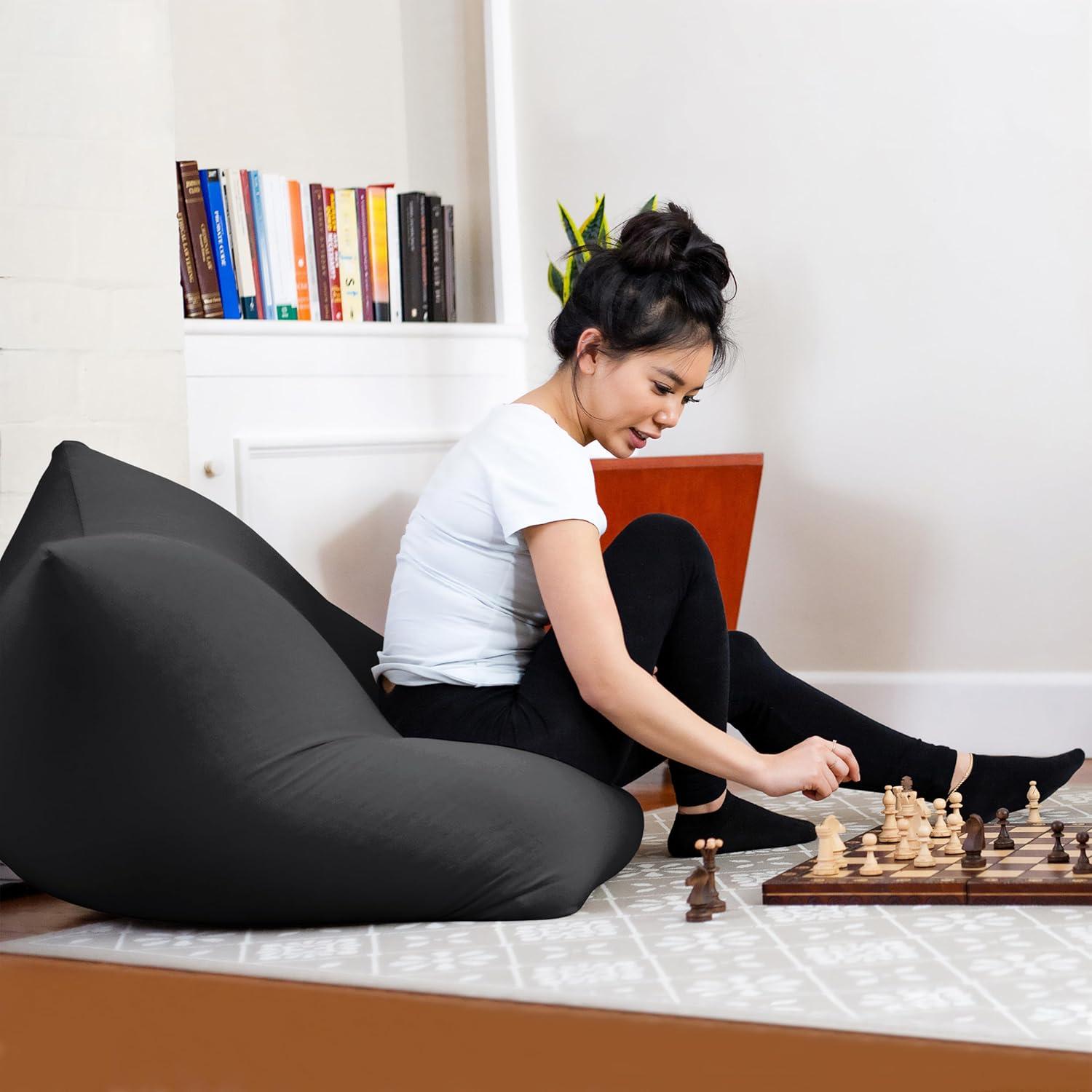 Yogibo Mini Puff Pequeño Gris Oscuro, 76.2x71.1x48.3 cm