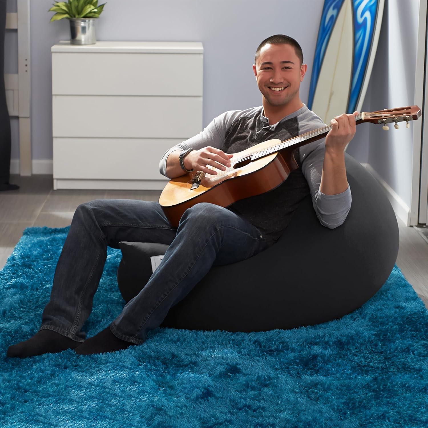 Yogibo Mini Puff Pequeño Gris Oscuro, 76.2x71.1x48.3 cm