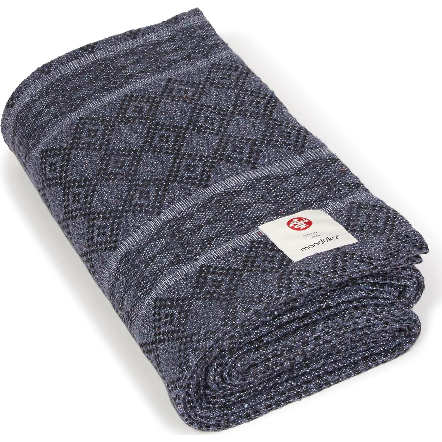 Manta de Algodón Manduka Yoga 165x210cm Gris Trueno