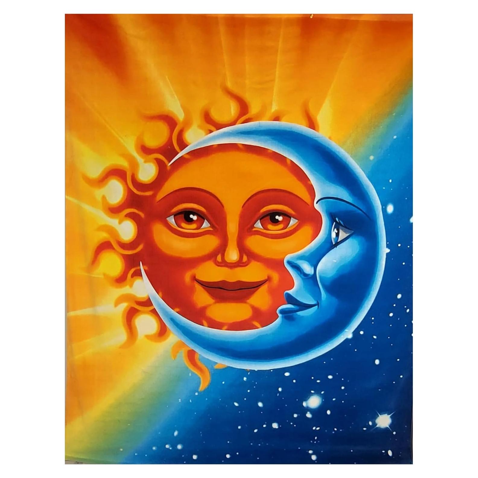 Manta de Playa Island Gear Sol y Luna 137x173cm 100% Algodón