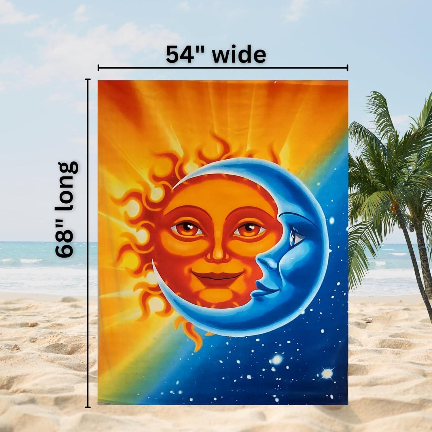 Manta de Playa Island Gear Sol y Luna 137x173cm 100% Algodón