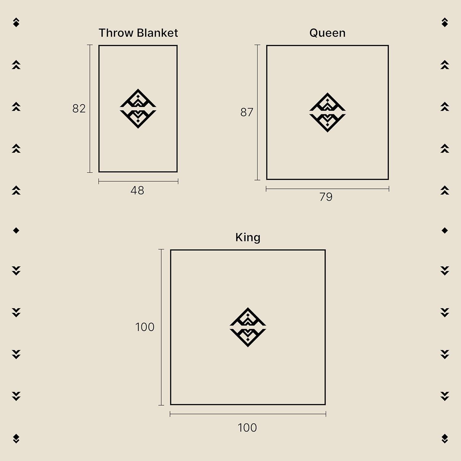 Manta Boho Reina Fuera de la Red Pizarra Cotopaxi 213x200 cm