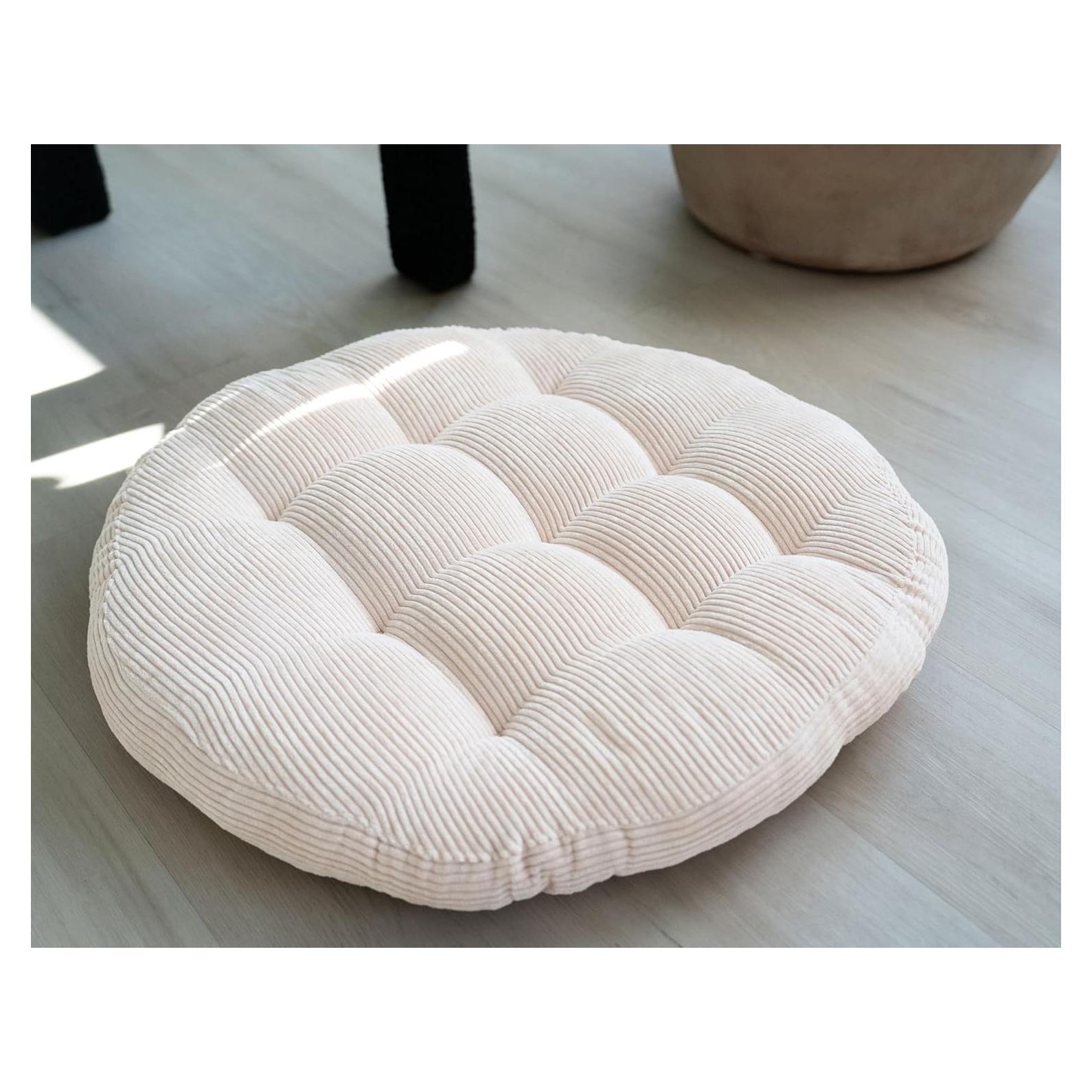 Cojín de Meditación Redondo SnugCollection 61 cm Beige