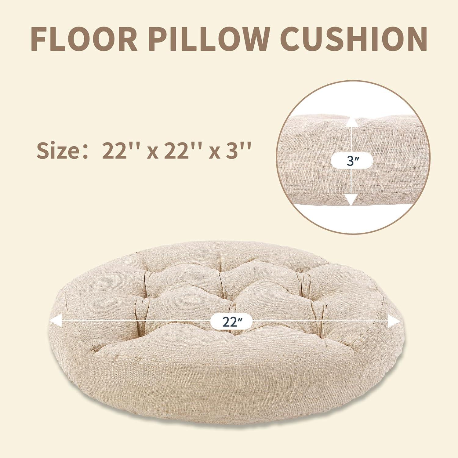 Almohada de Suelo LYLNBYWK Beige 55.88x55.88x10.16 cm