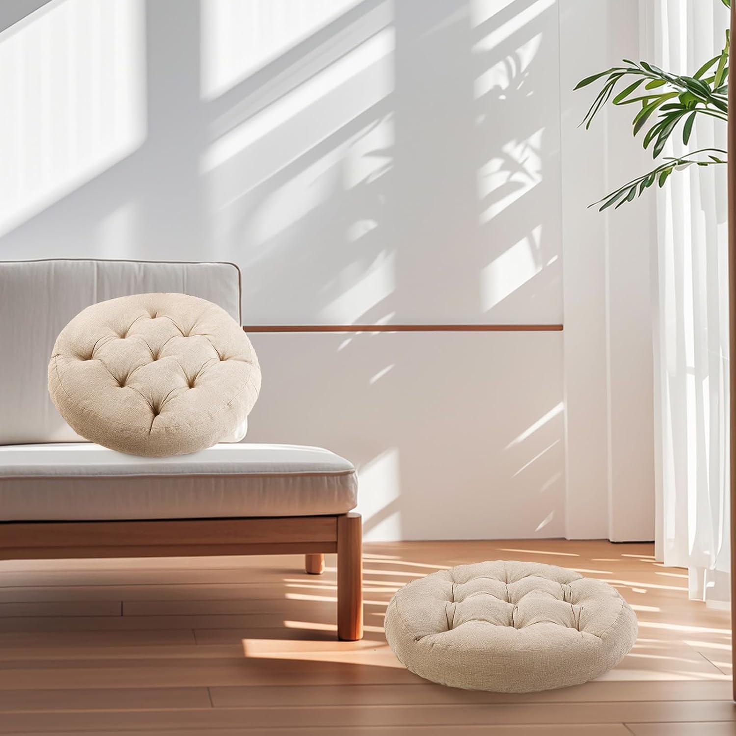 Almohada de Suelo LYLNBYWK Beige 55.88x55.88x10.16 cm