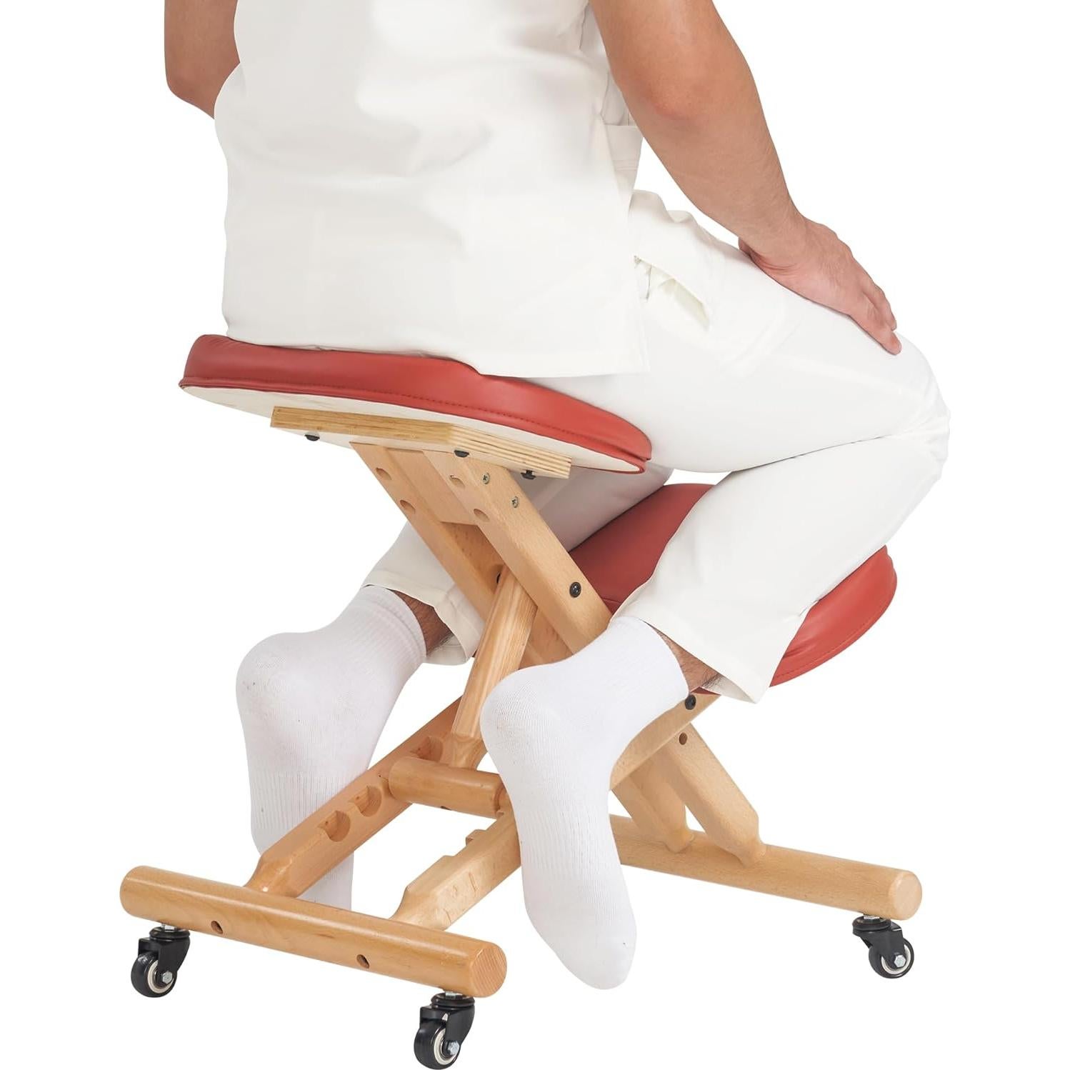 Silla de Rodillas Plegable Ergonómica Master - Color Canela