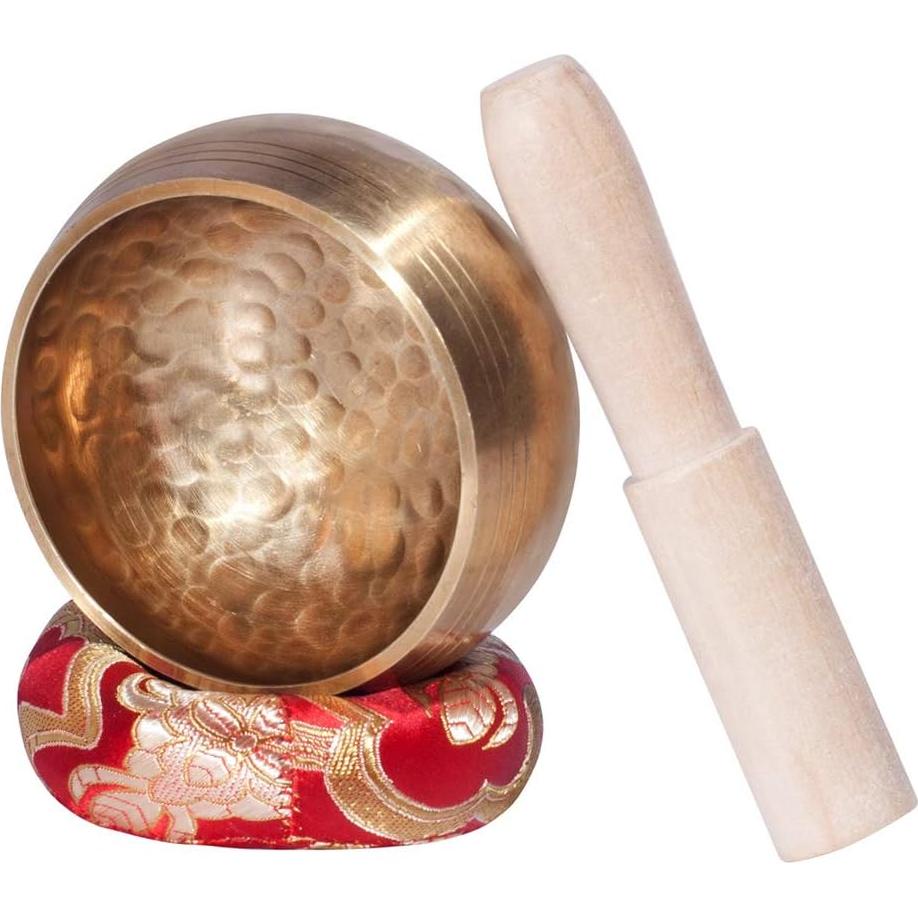 Cuenco Cantor Tibetano Hecho a Mano 8.13 cm Latón para Meditación