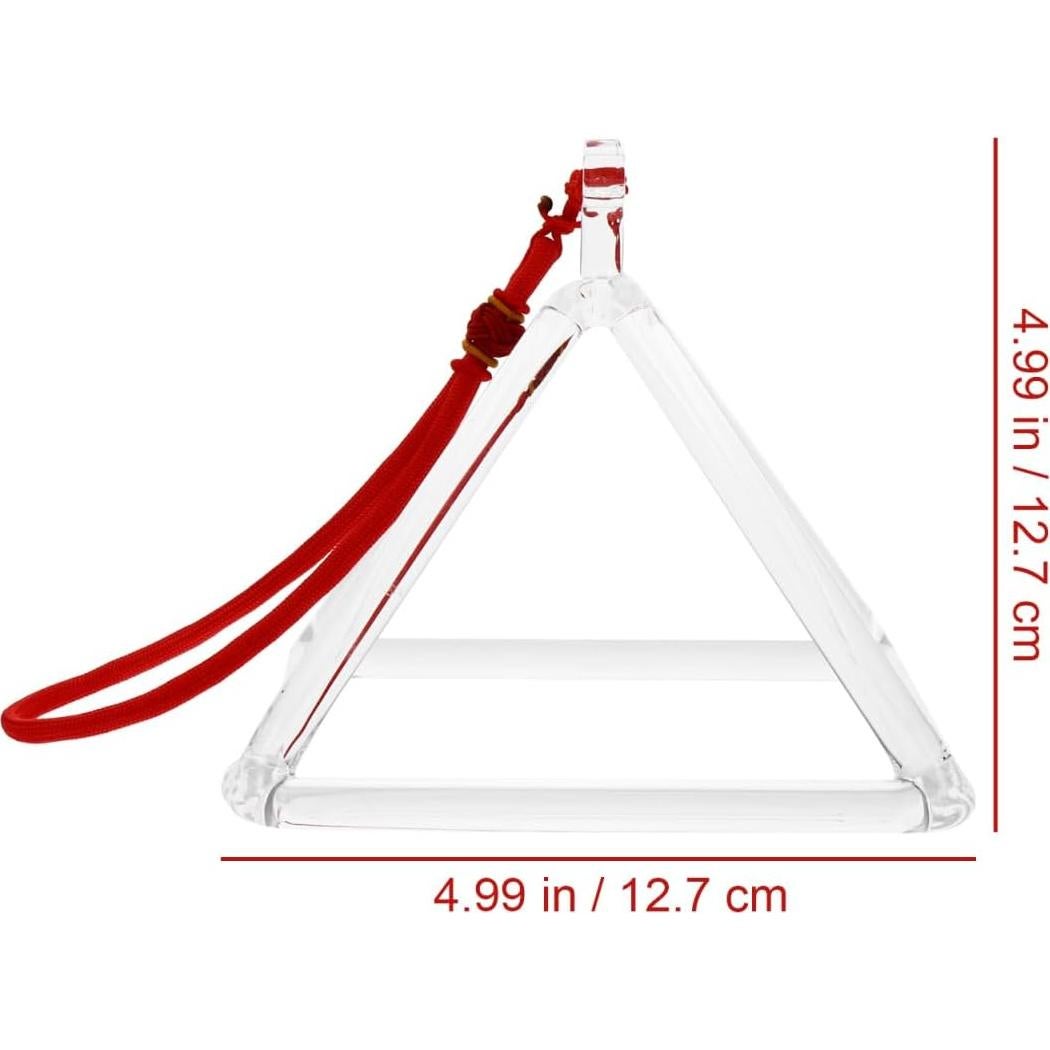 Pirámide Cantante de Cristal 12.7 cm - Soporte Musical Curativo