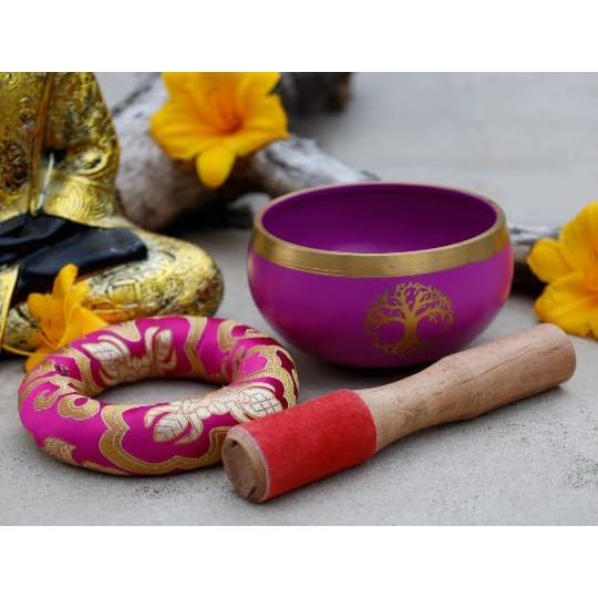 Cuenco Cantante Tibetano Rosa Lungta Imports 10.8 cm