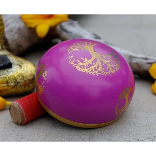 Cuenco Cantante Tibetano Rosa Lungta Imports 10.8 cm