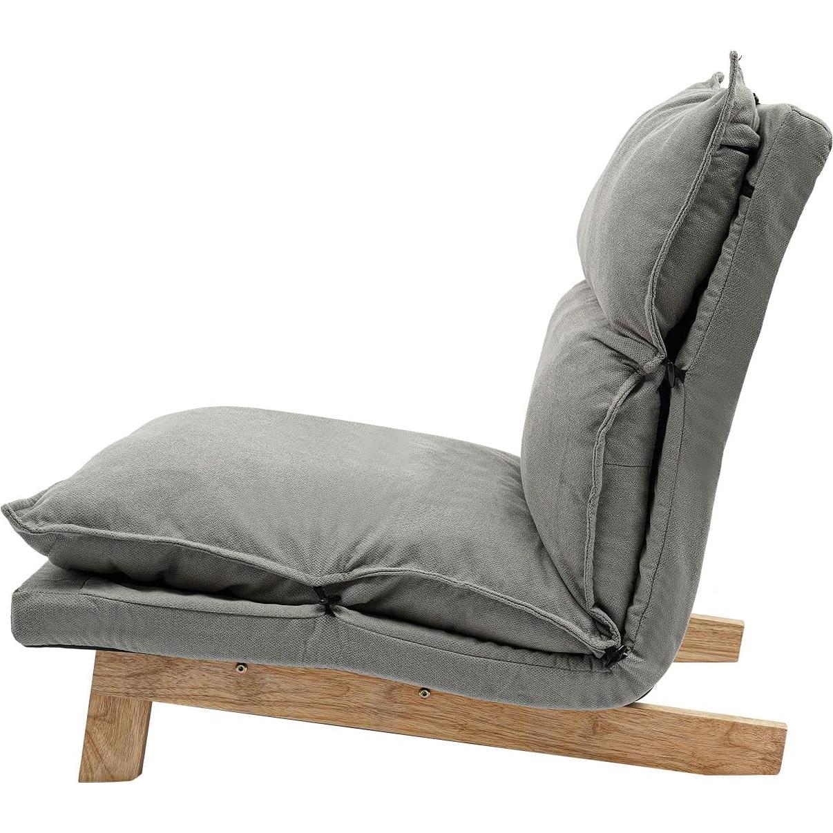 Silla Lounge LuYuLTONG Gris con Otomana y 5 Ángulos Ajustables